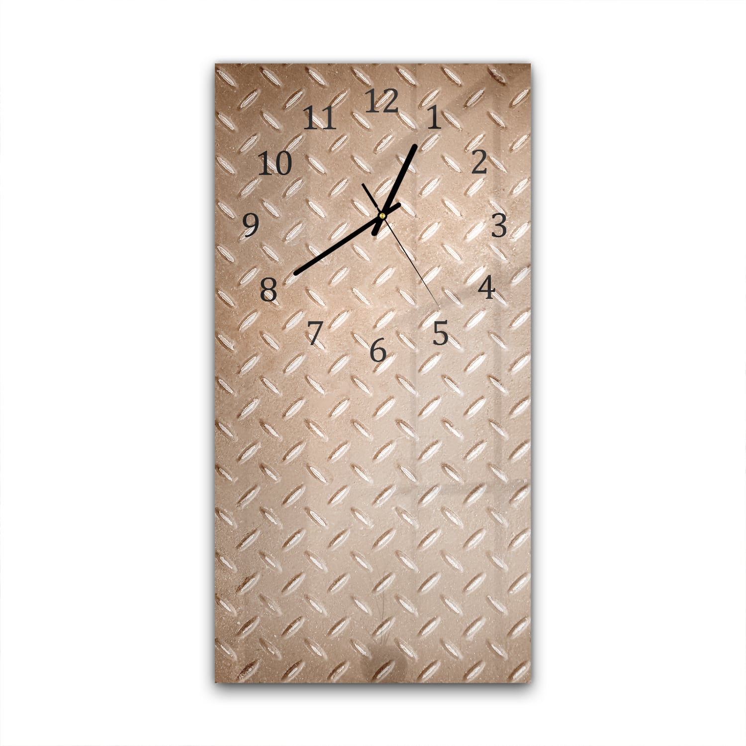 Wanduhr 30x60 - Rostige Riffelblech