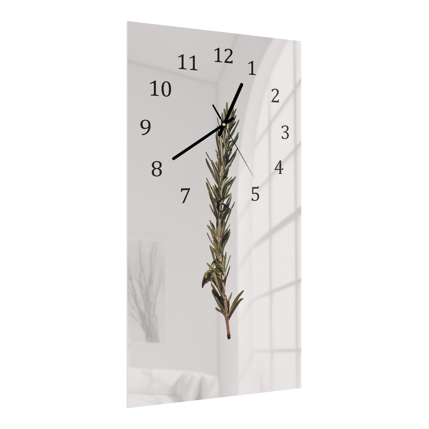 Wanduhr 30x60 - Rosmarinzweig