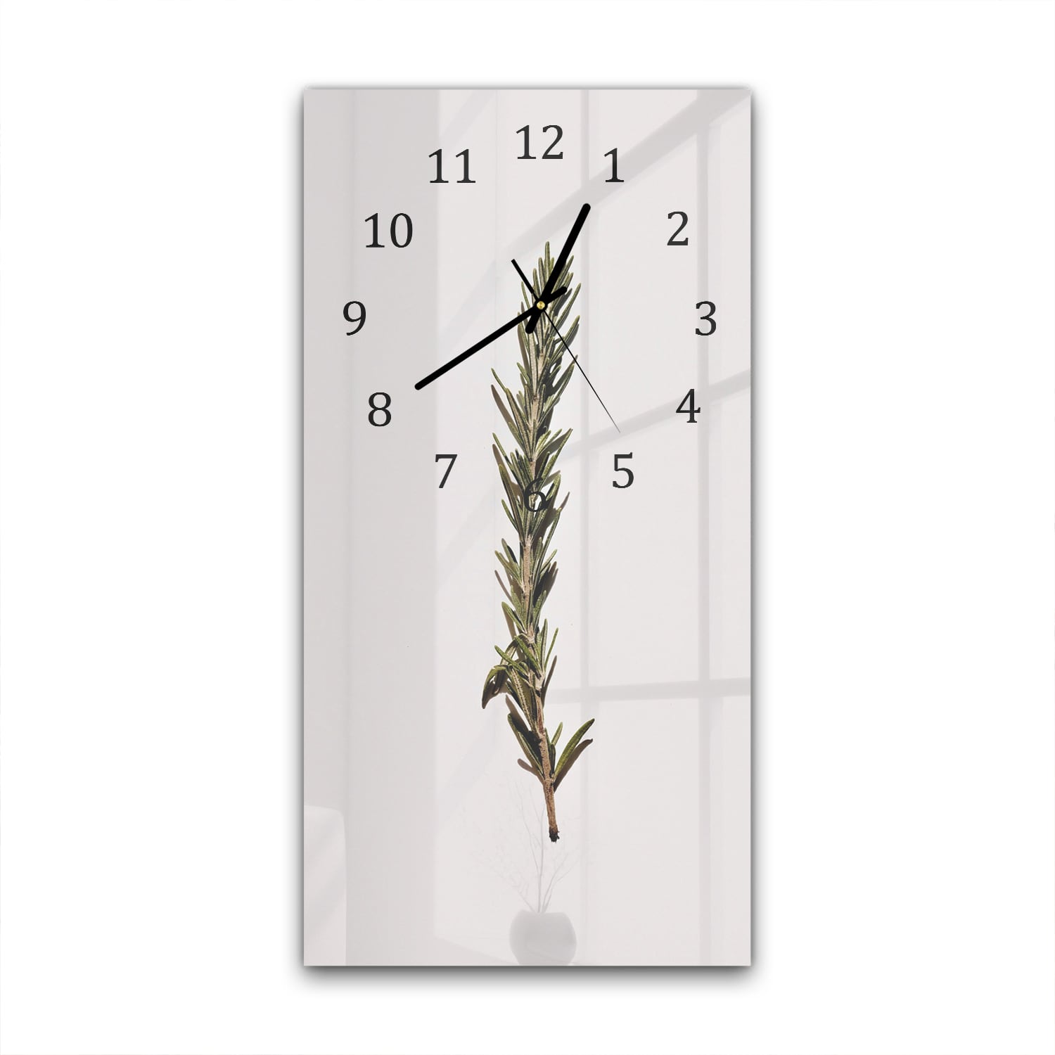 Wanduhr 30x60 - Rosmarinzweig