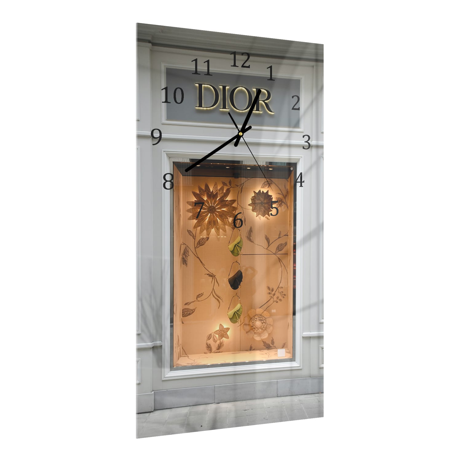 Wanduhr 30x60 - Dior-Ladenfront