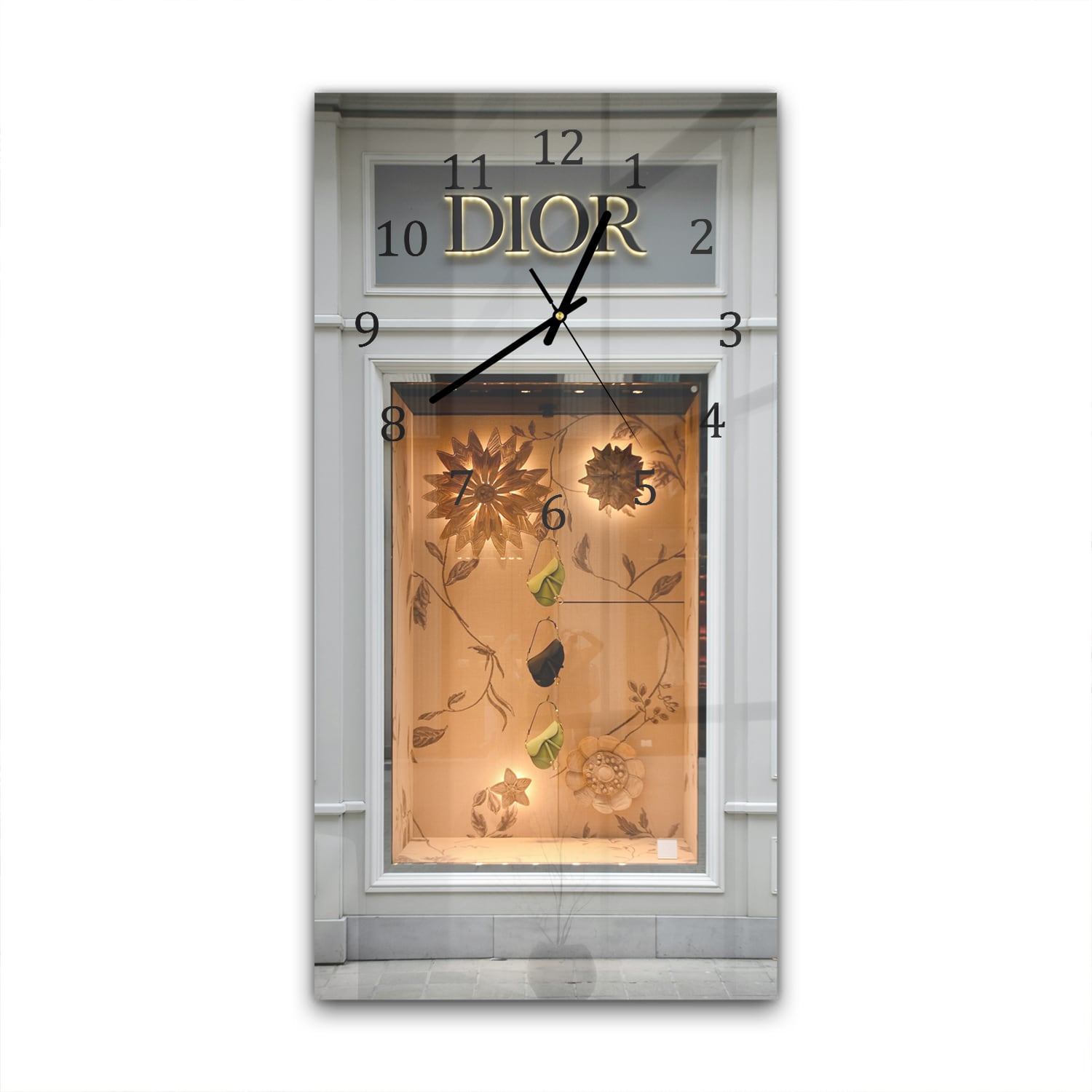 Wanduhr 30x60 - Dior-Ladenfront