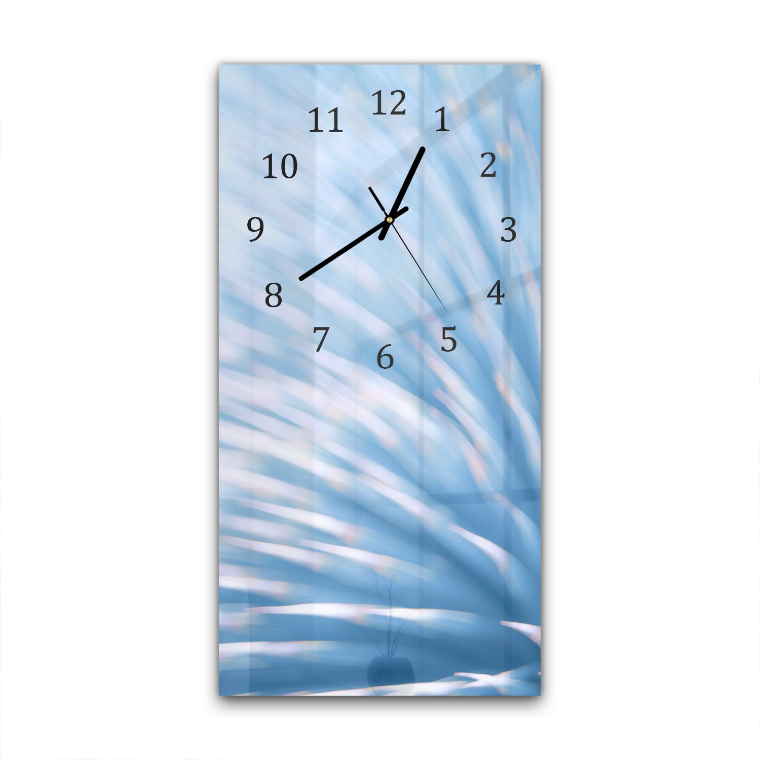 Wanduhr 30x60 - Blaue Punkte