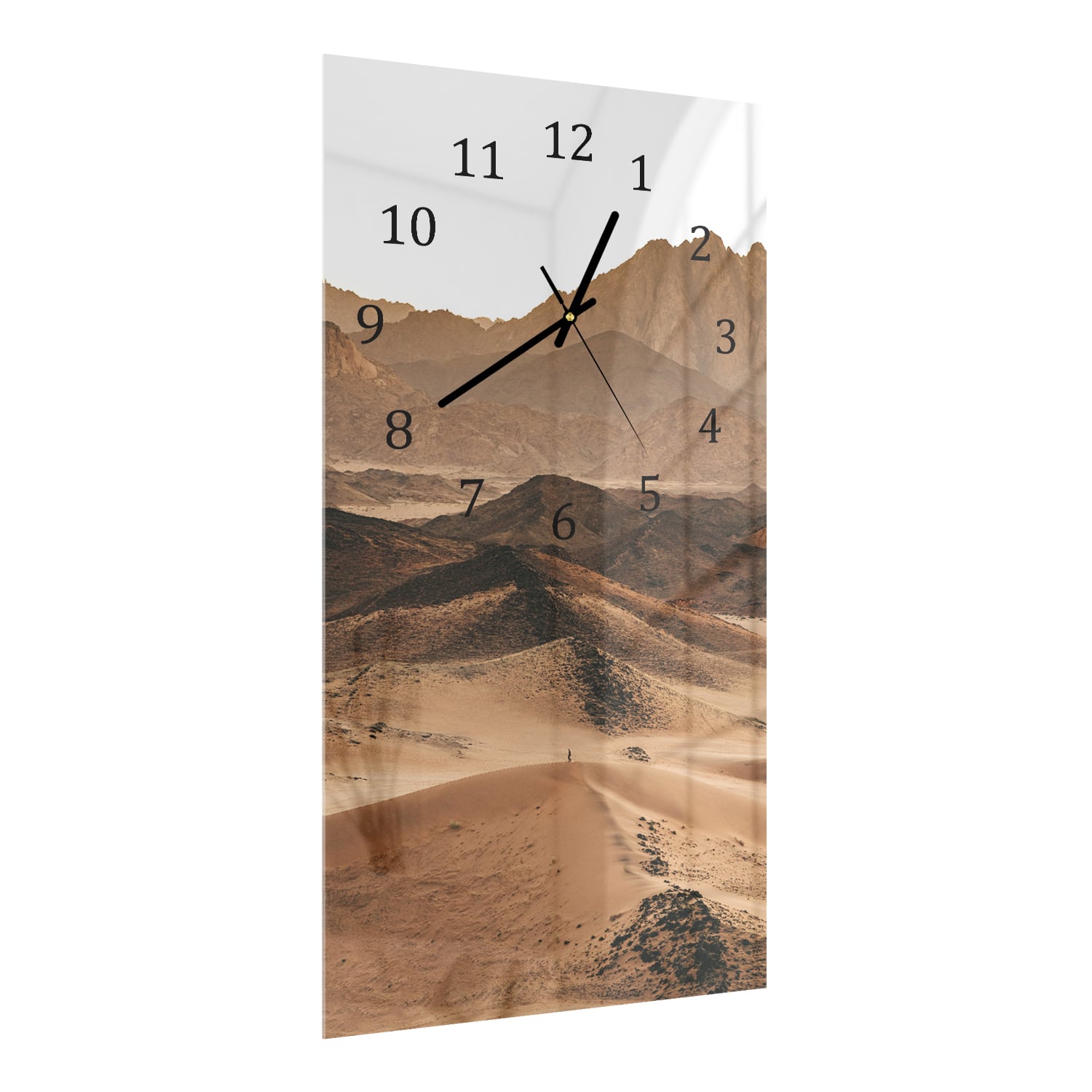 Wanduhr 30x60 - Stille Sanddünen