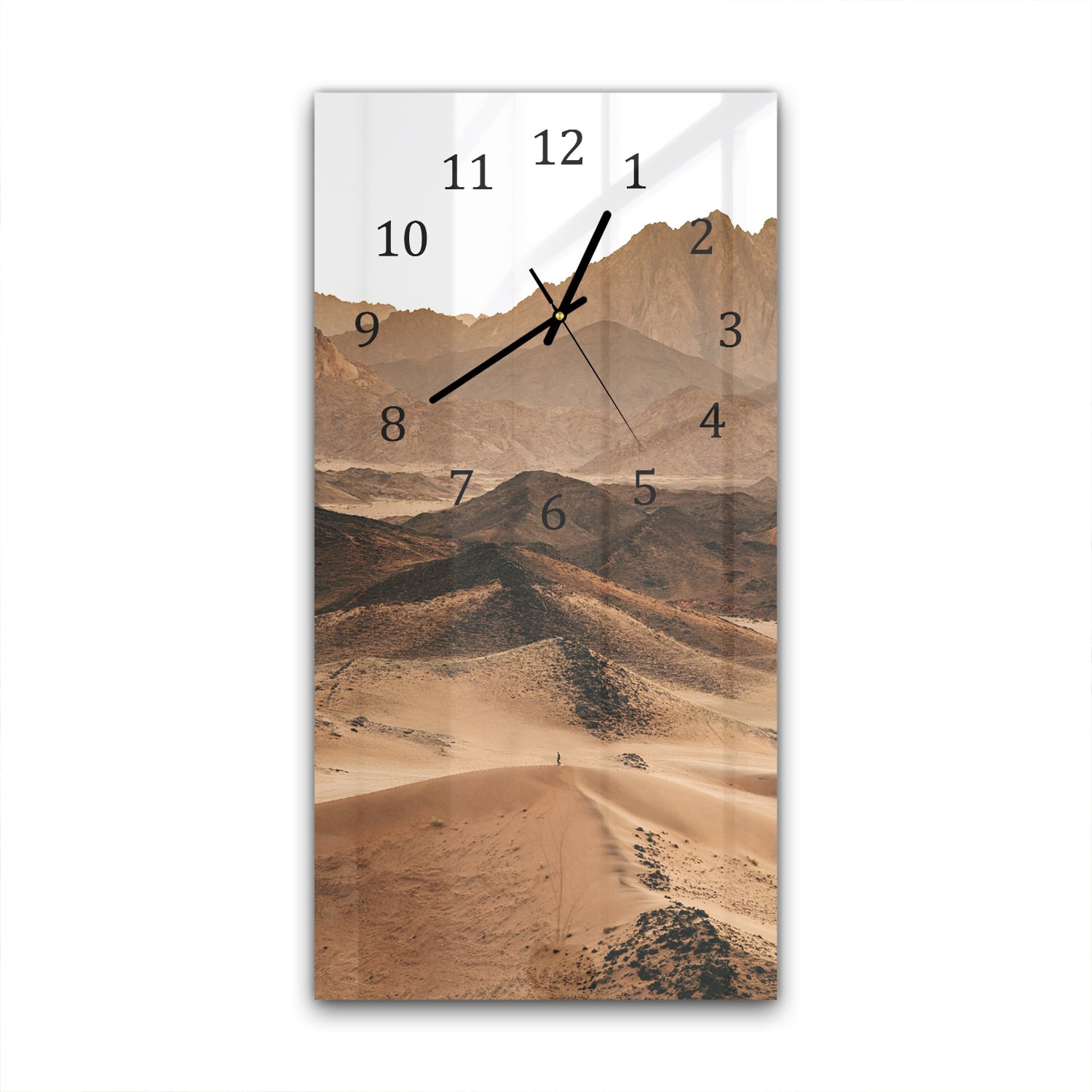 Wanduhr 30x60 - Stille Sanddünen