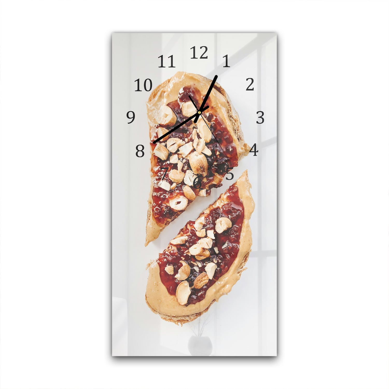 Wanduhr 30x60 - Käsehäppchen