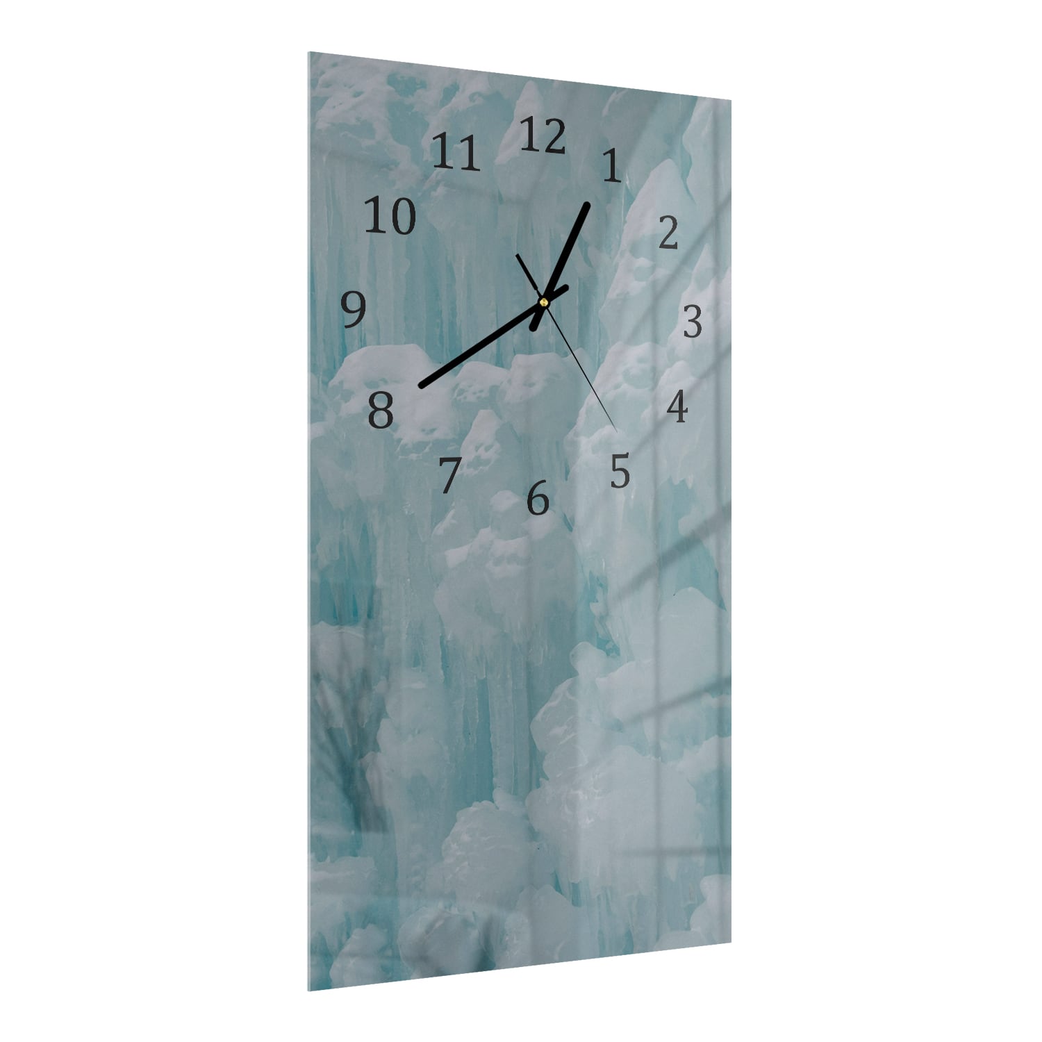 Wanduhr 30x60 - Natürliche Eisskulpturen