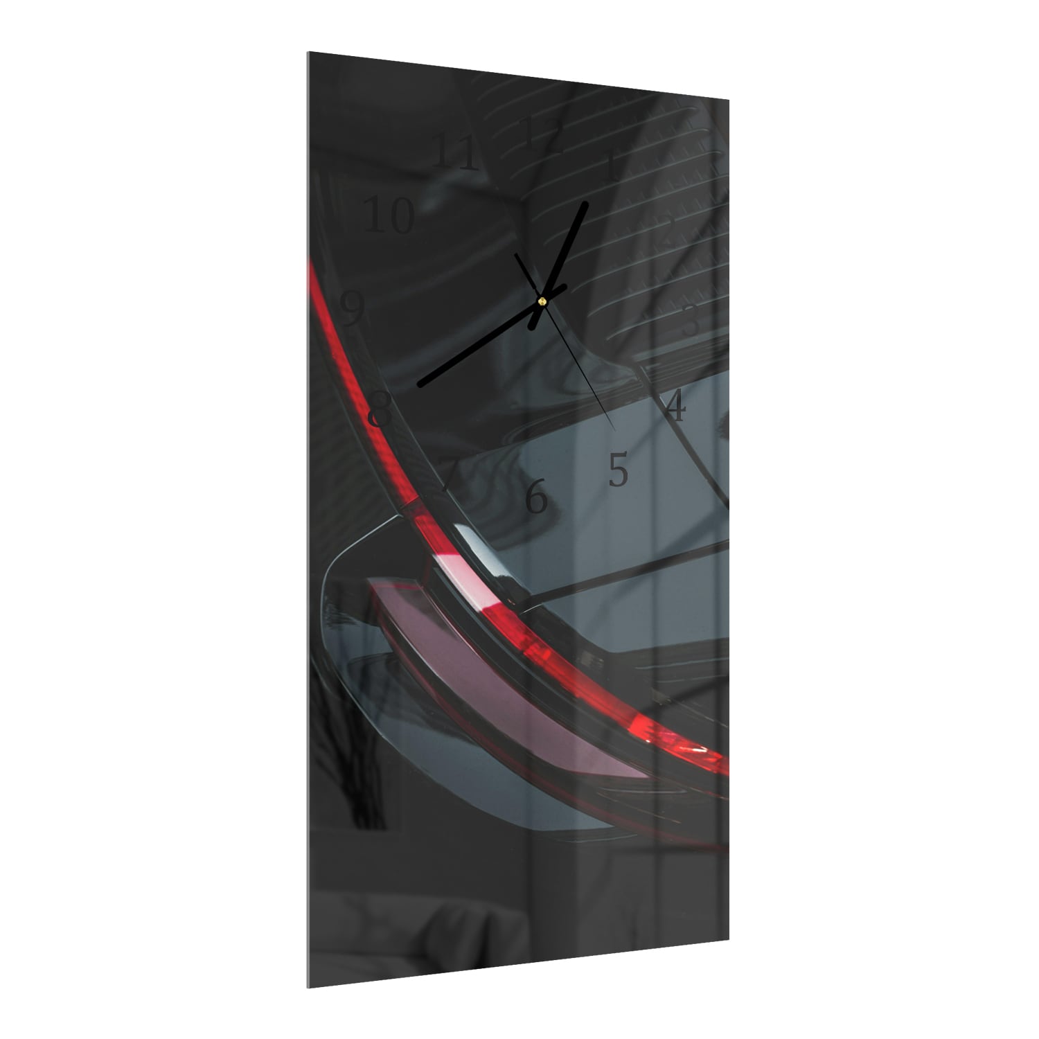 Wanduhr 30x60 - Porsche-Rücklicht