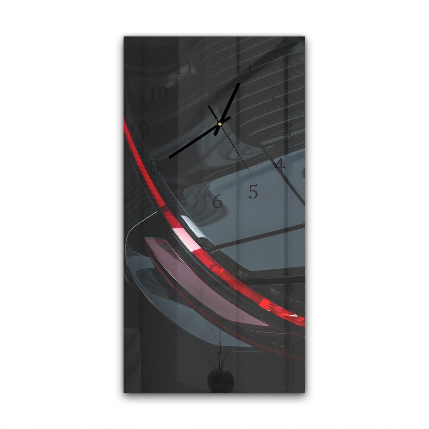 Wanduhr 30x60 - Porsche-Rücklicht