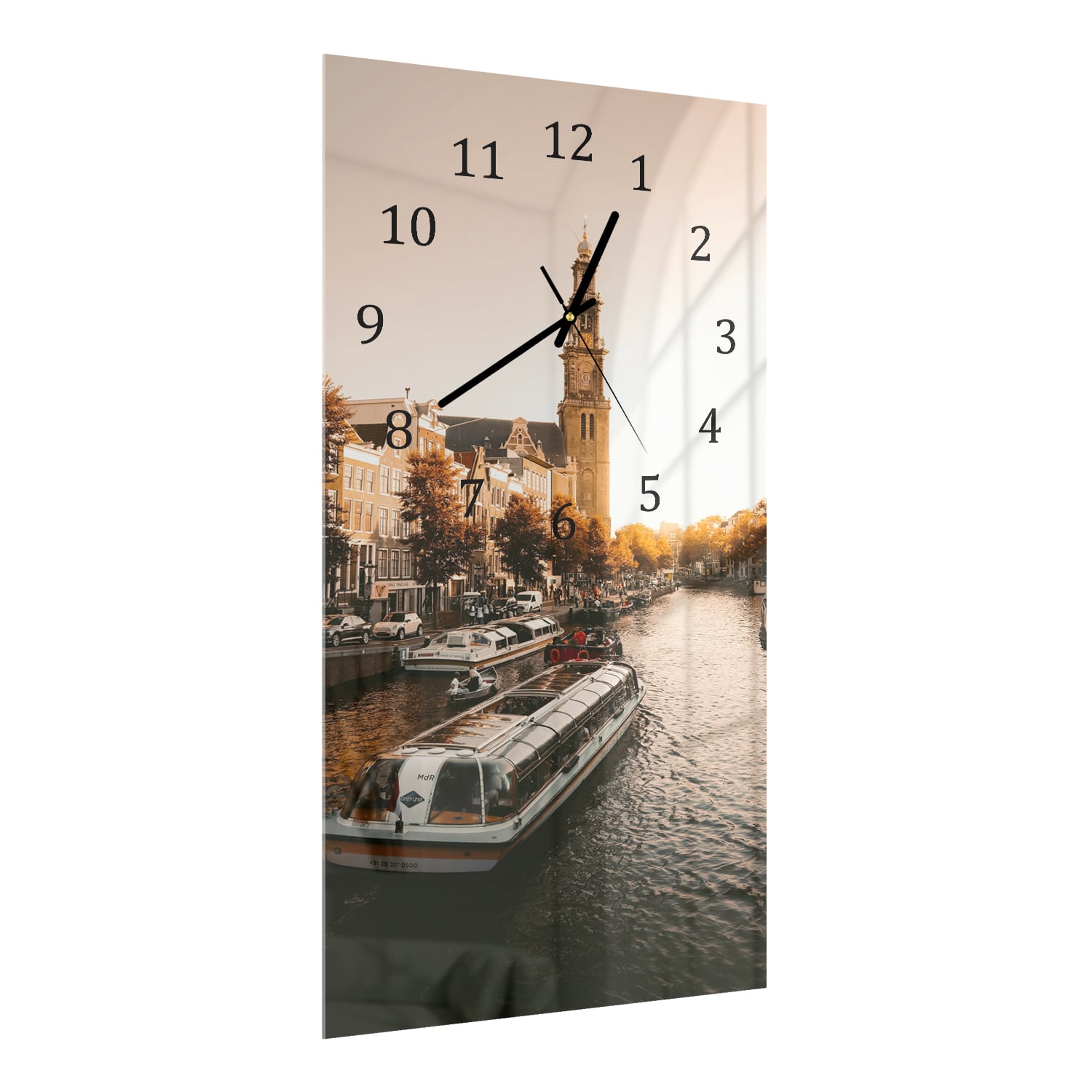 Wanduhr 30x60 - Amsterdamer Herbst