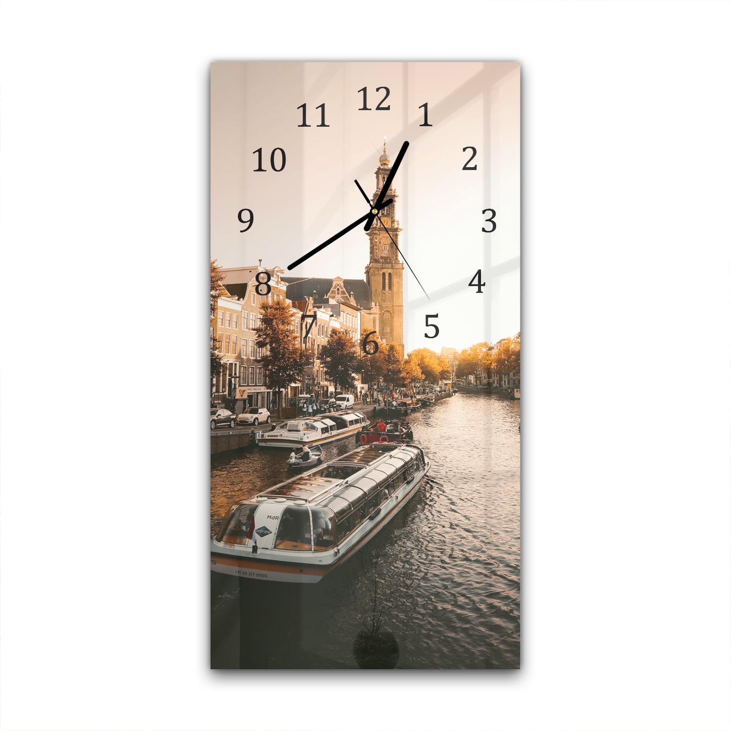 Wanduhr 30x60 - Amsterdamer Herbst
