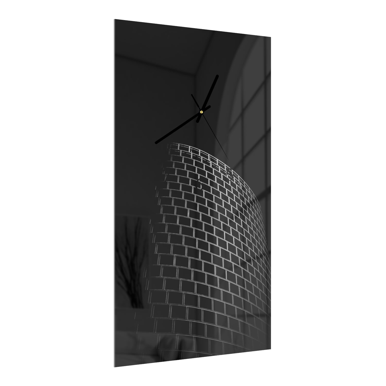 Wanduhr 30x60 - Bauen in der Nacht