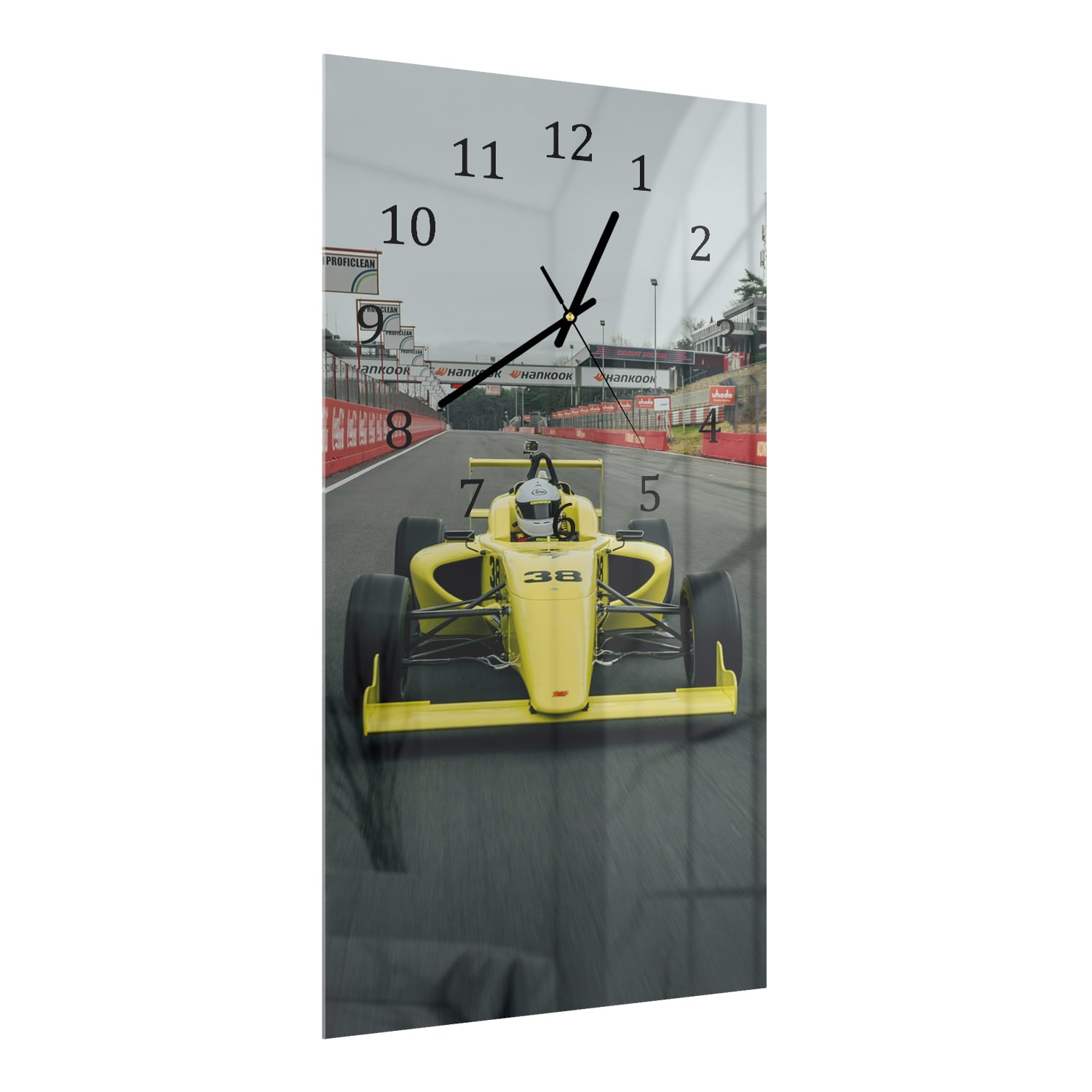 Wanduhr 30x60 - Formel-Rennwagen