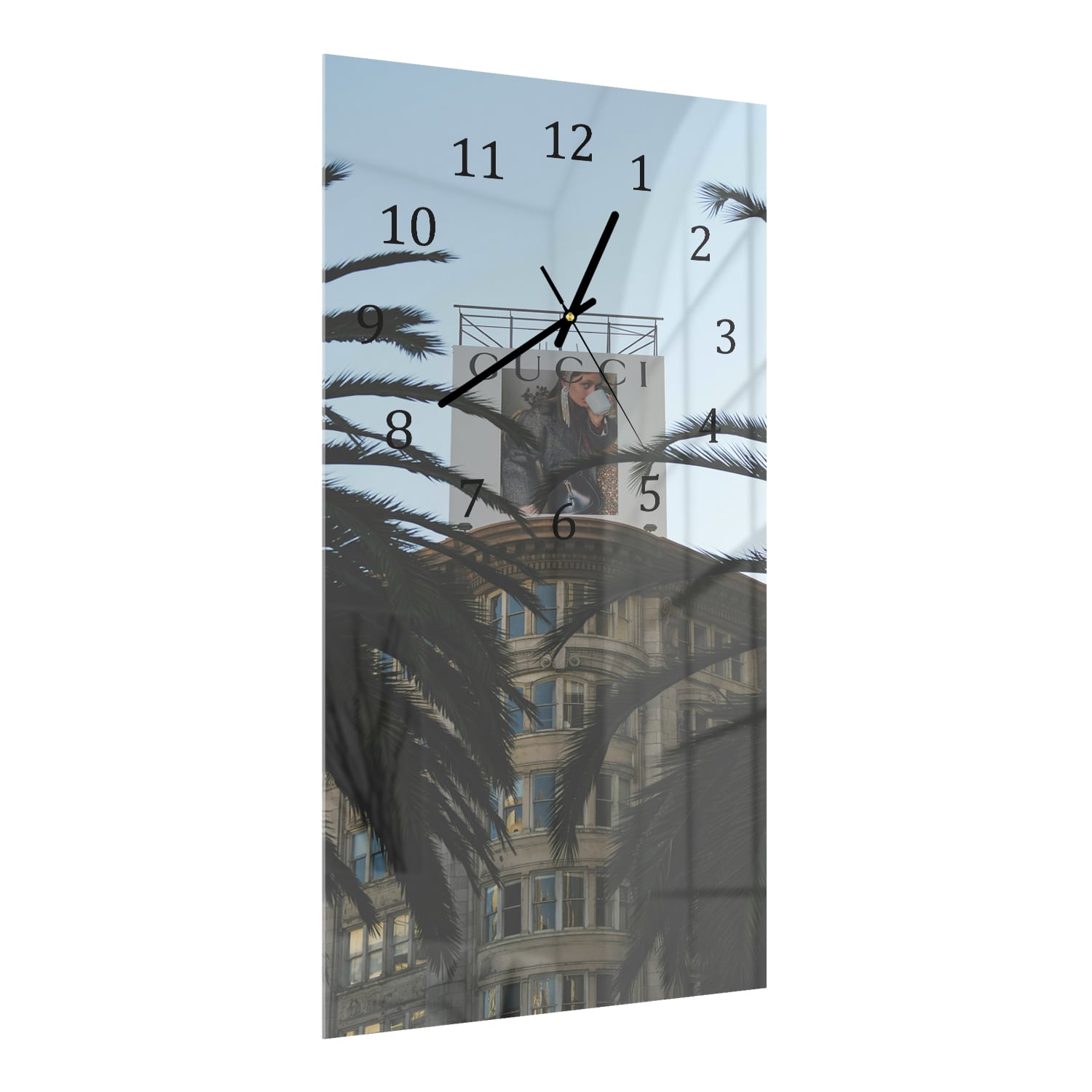 Wanduhr 30x60 - Gucci-Werbung
