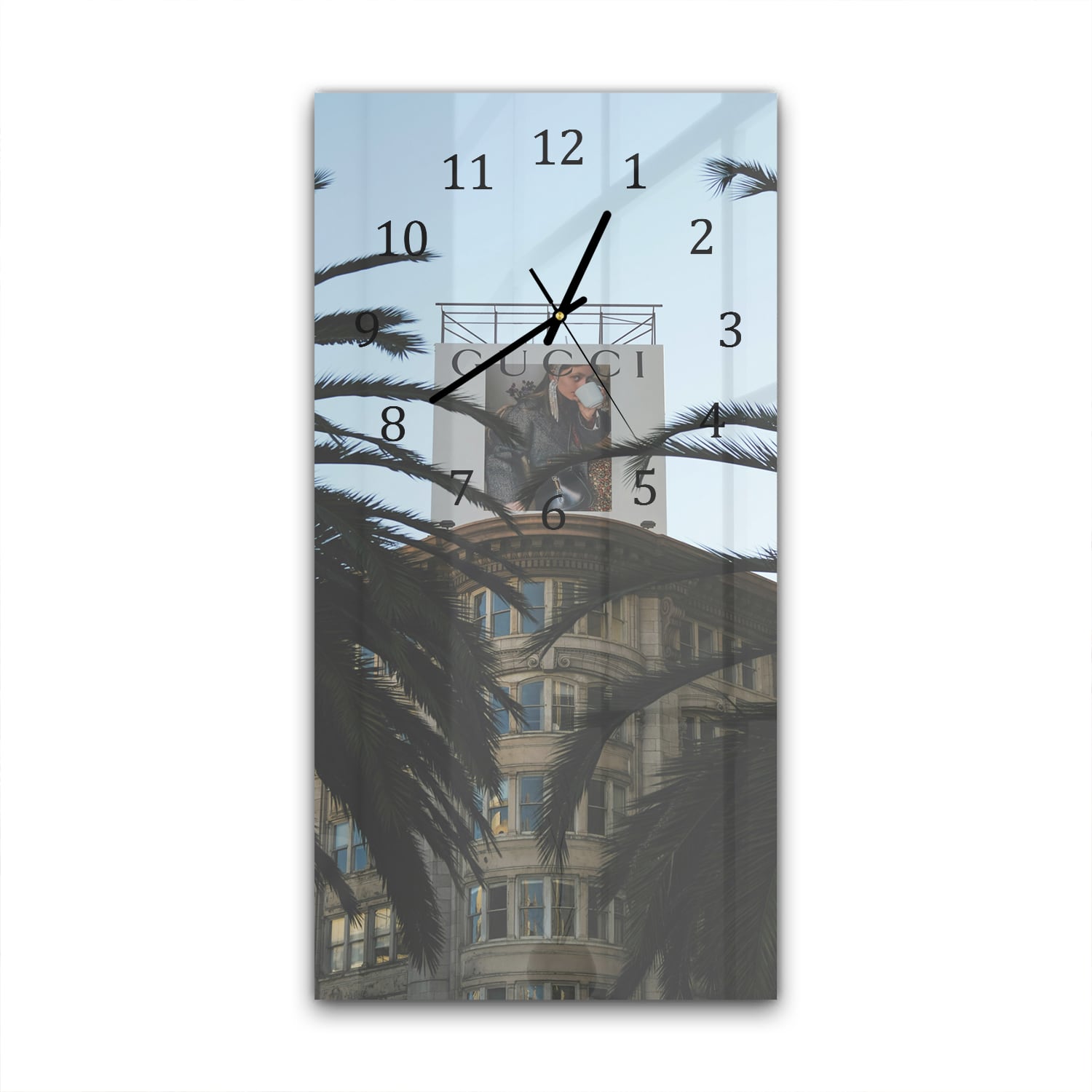 Wanduhr 30x60 - Gucci-Werbung