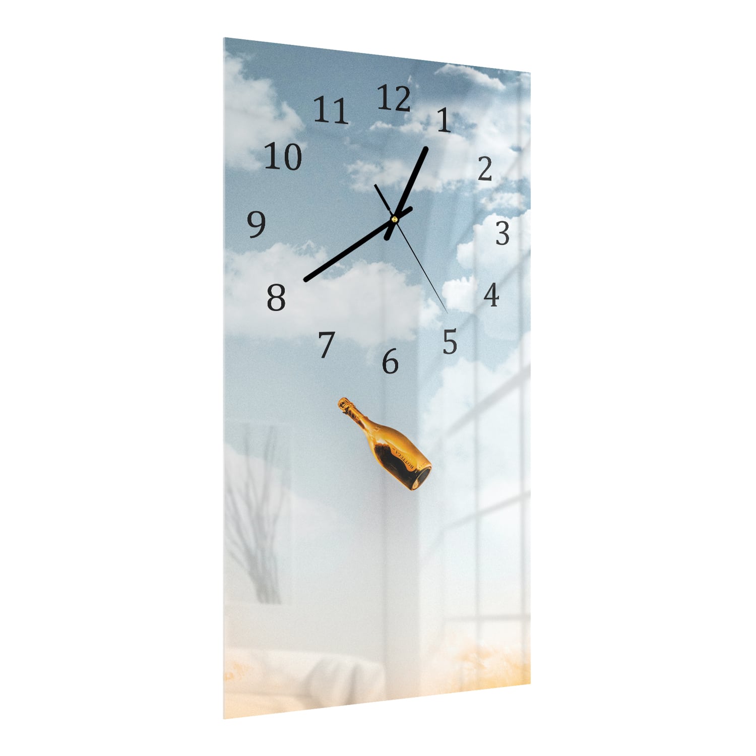 Wanduhr 30x60 - Bottega Gold