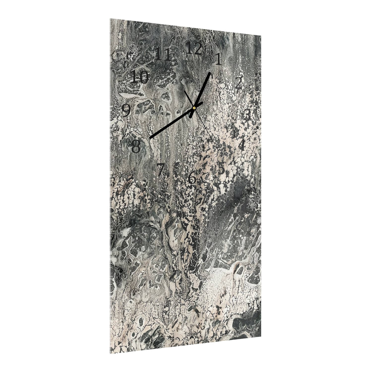 Wanduhr 30x60 - Organische Strukturen