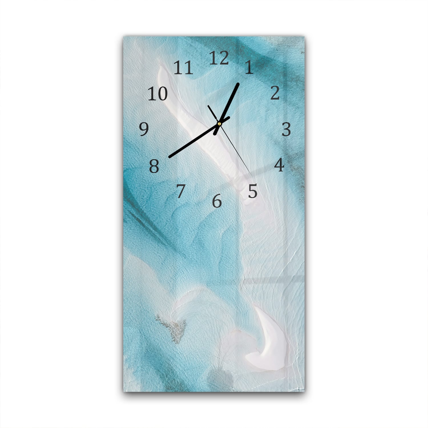 Wanduhr 30x60 - Abstrakte Sandbänke