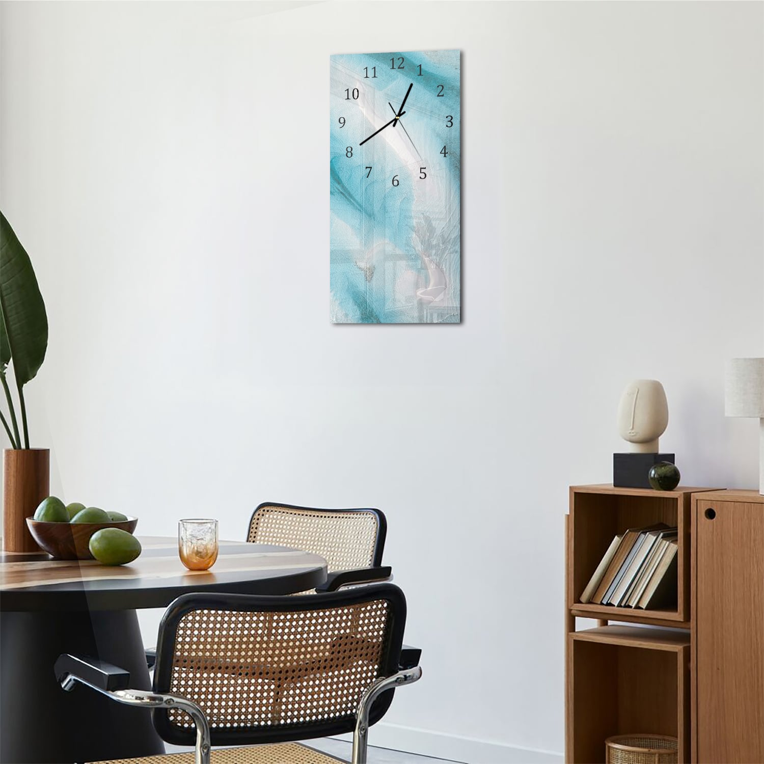 Wanduhr 30x60 - Abstrakte Sandbänke