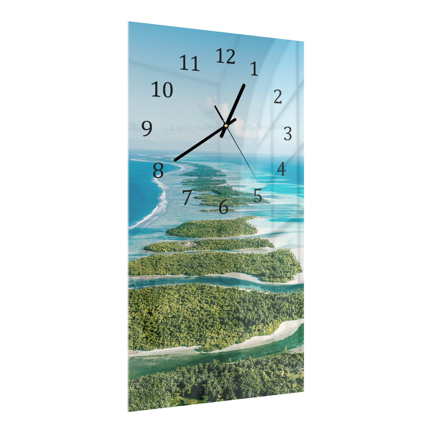 Wanduhr 30x60 - Die Malediven