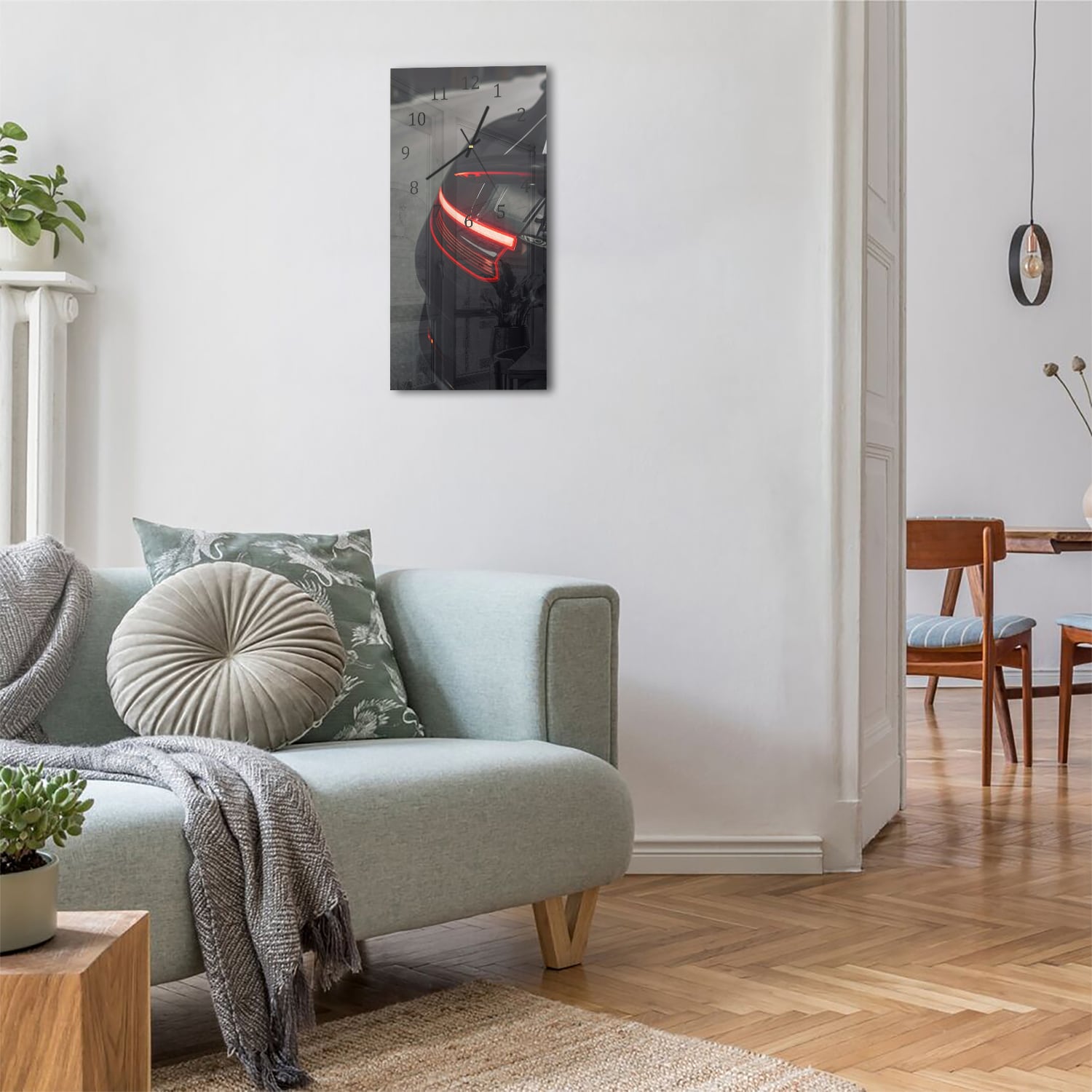 Wanduhr 30x60 - Rücklicht