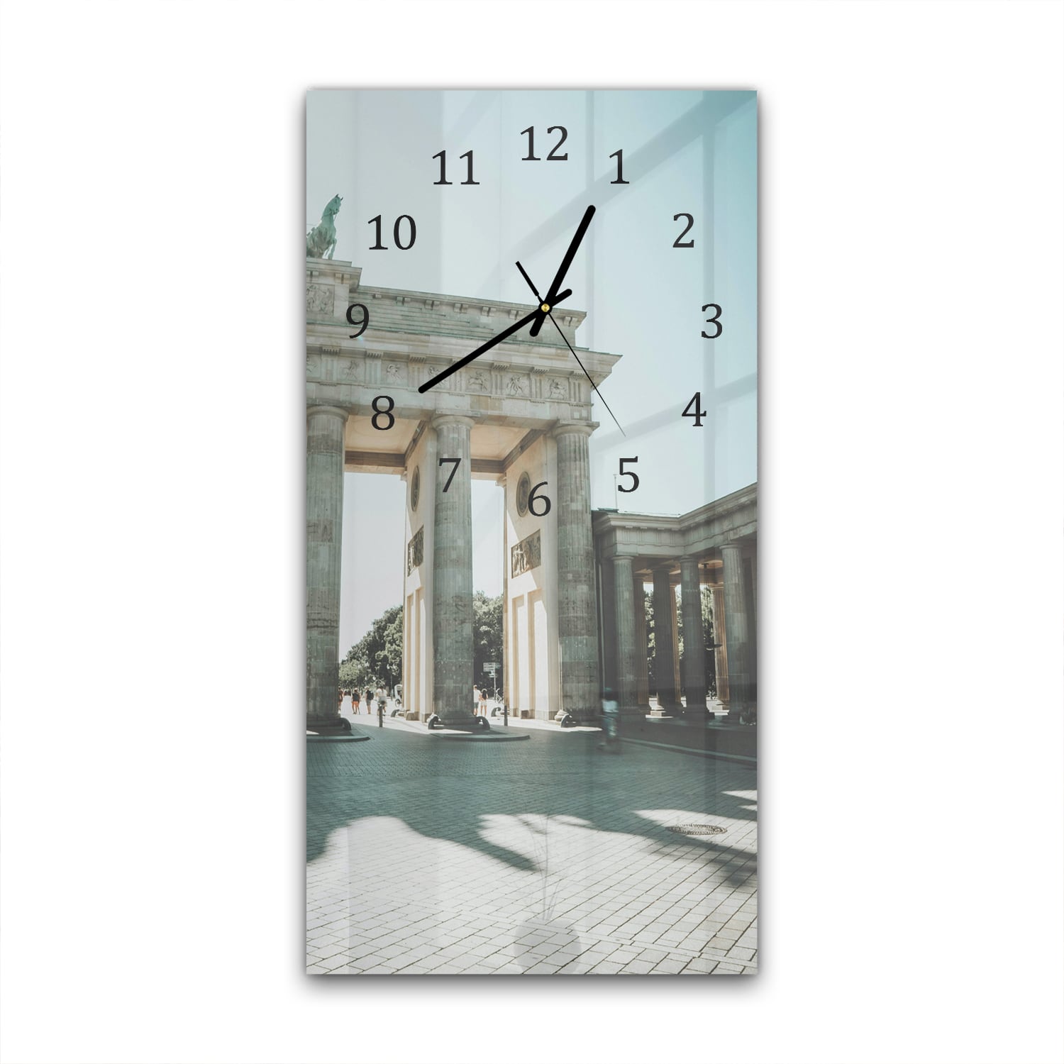 Wanduhr 30x60 - Brandenburger Tor