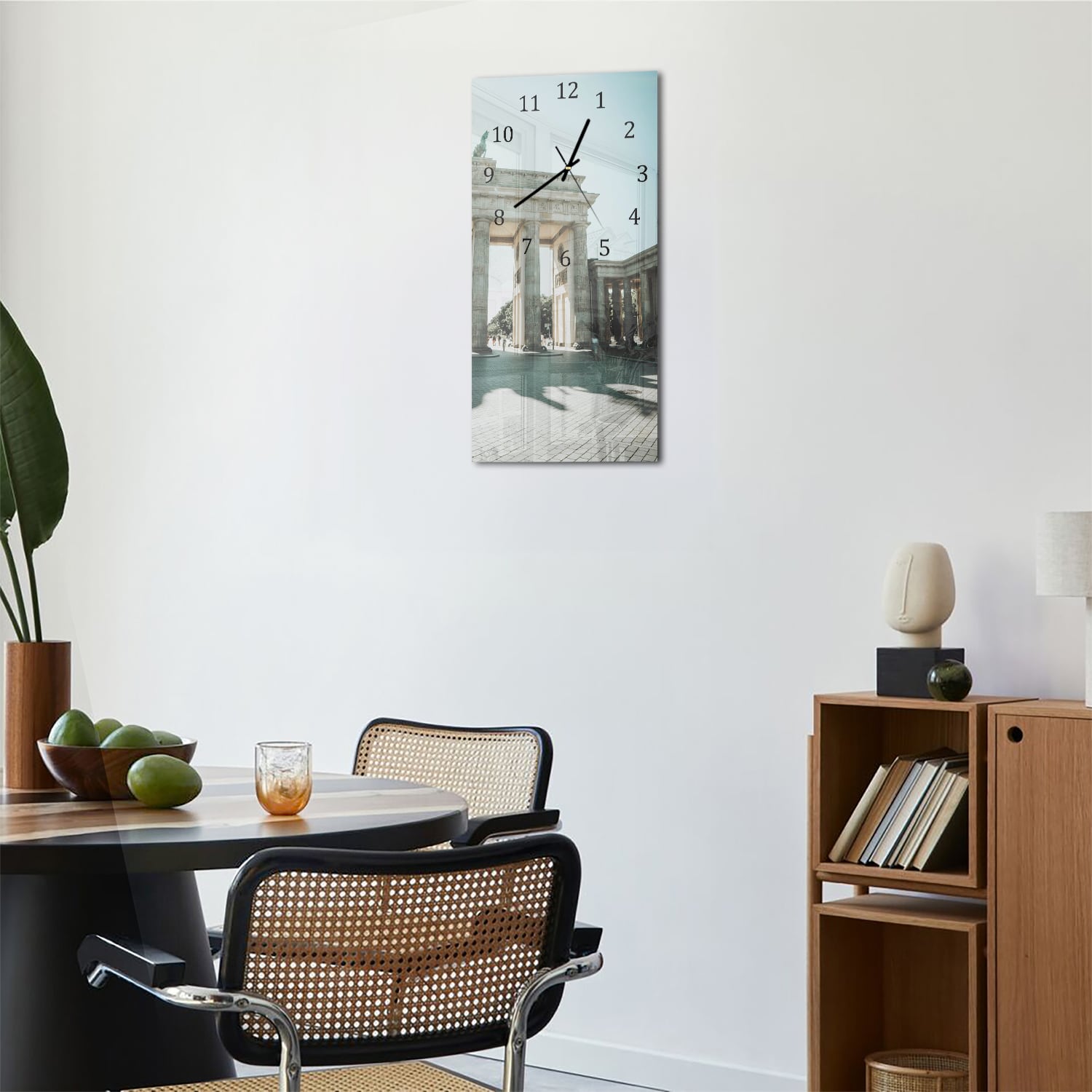 Wanduhr 30x60 - Brandenburger Tor