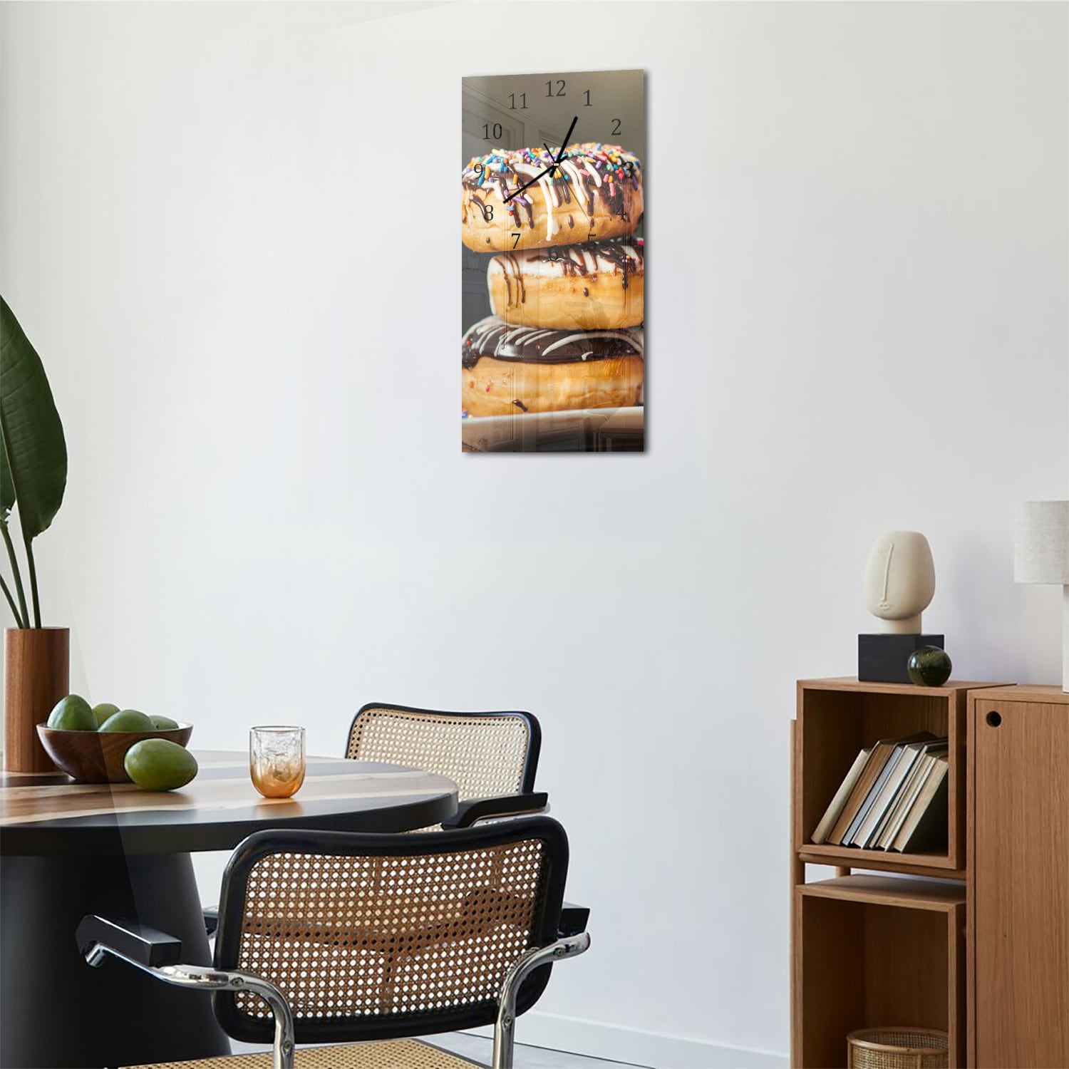 Wanduhr 30x60 - Donuts