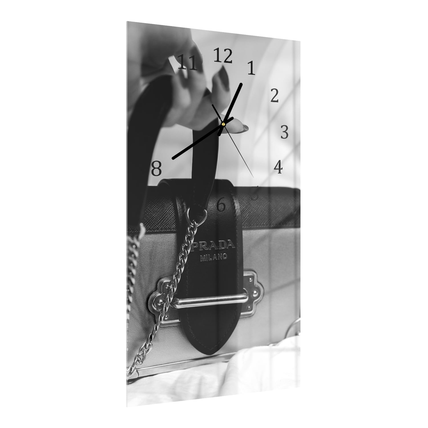 Wanduhr 30x60 - Prada Milano Tasche