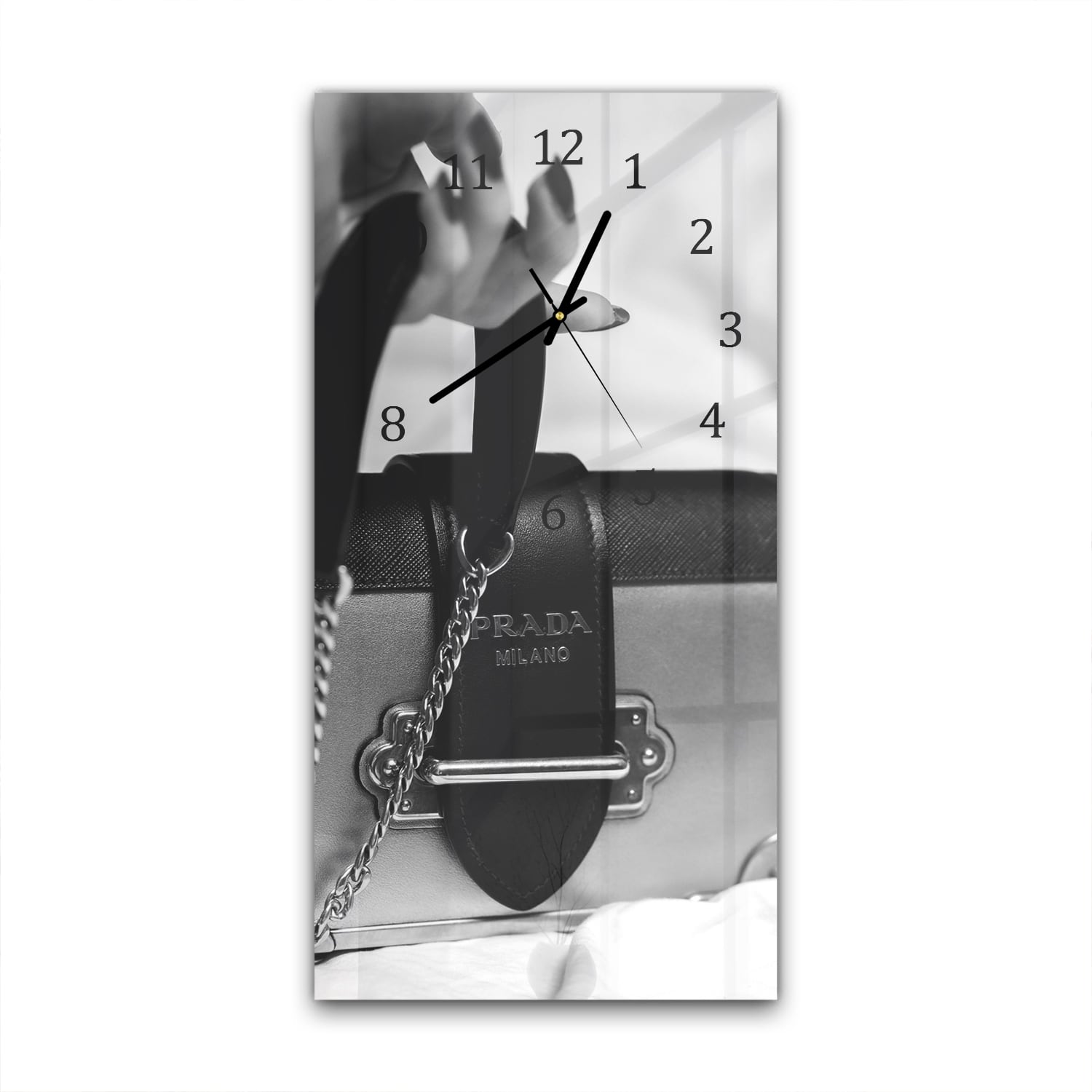 Wanduhr 30x60 - Prada Milano Tasche