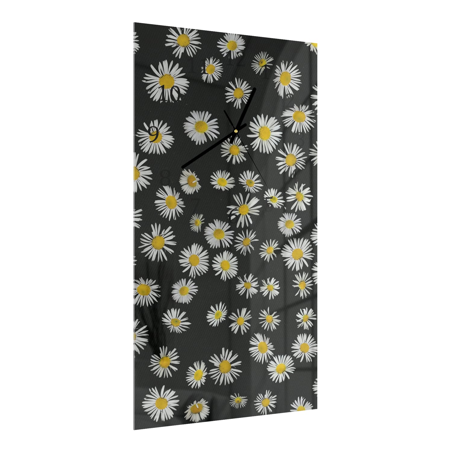Wanduhr 30x60 - Gänseblümchenmuster