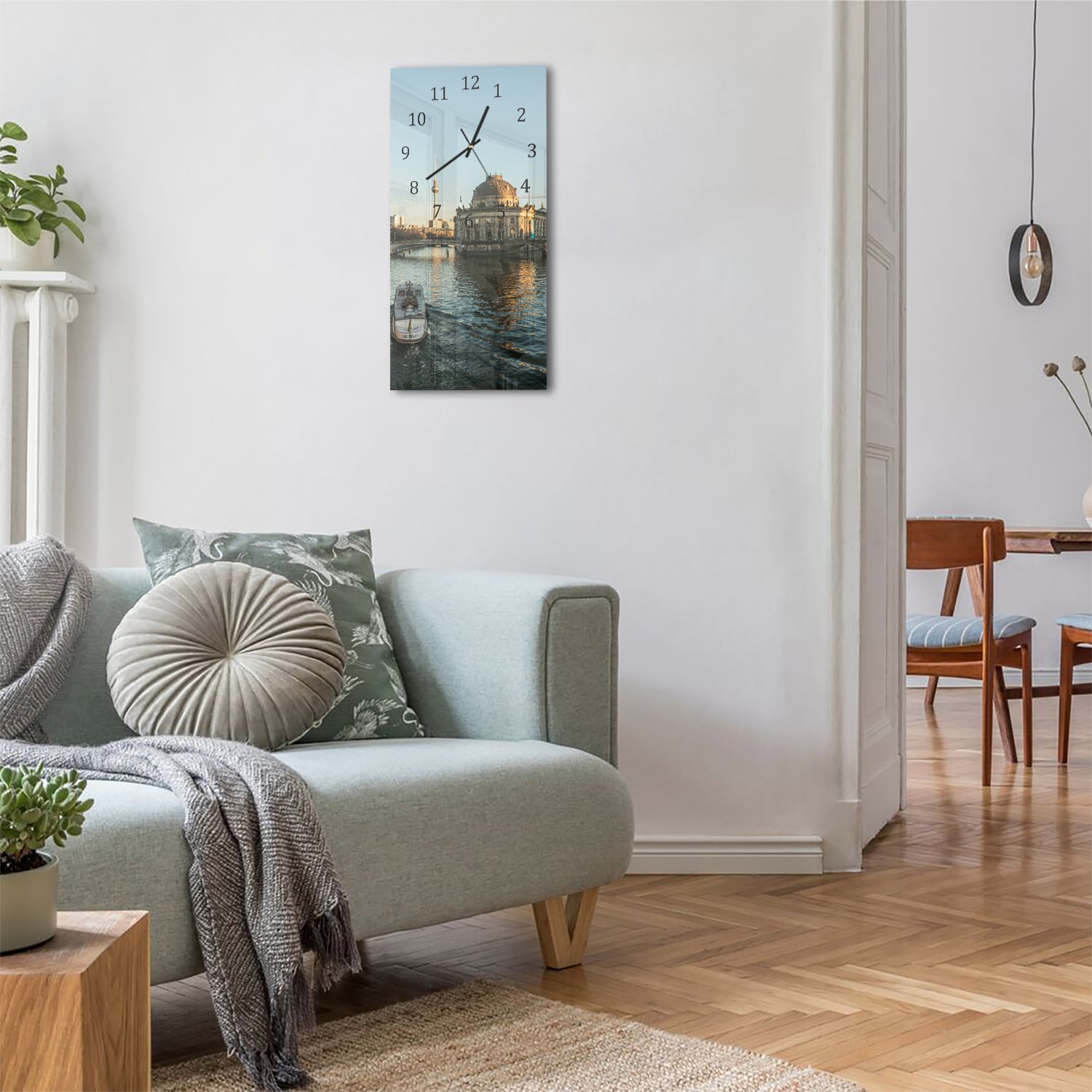 Wanduhr 30x60 - Berliner Stadtfahrt