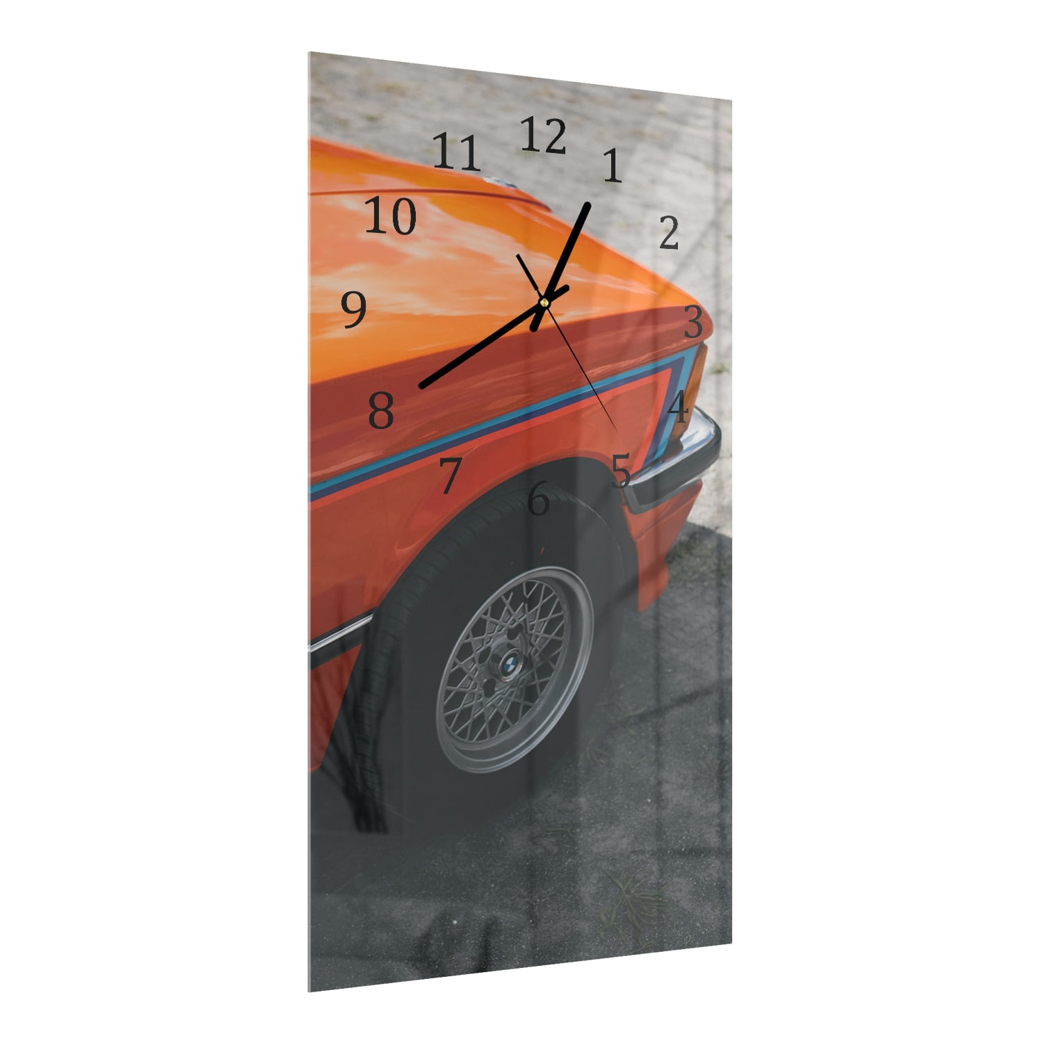 Wanduhr 30x60 - BMW Stoßstange