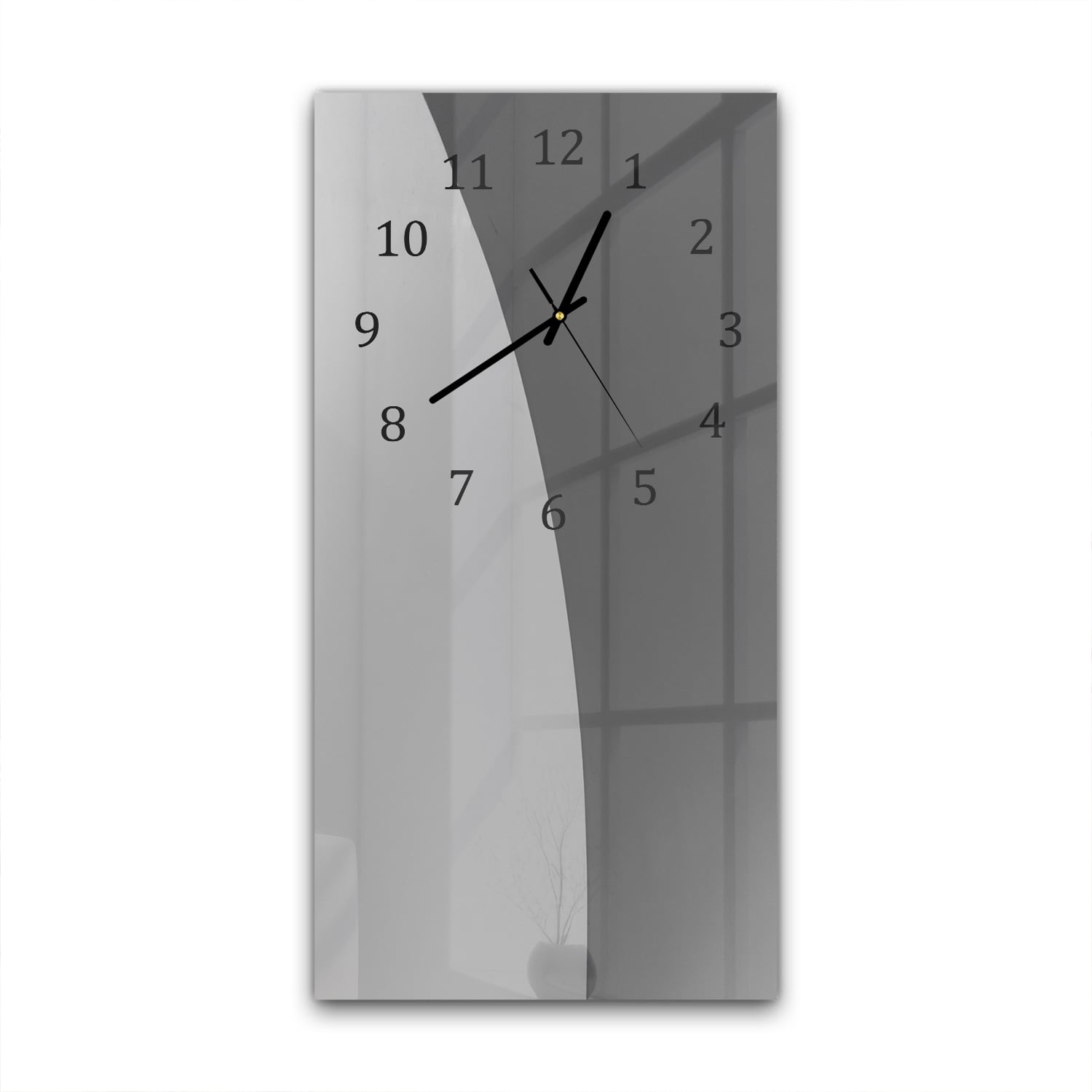Wanduhr 30x60 - Grautöne