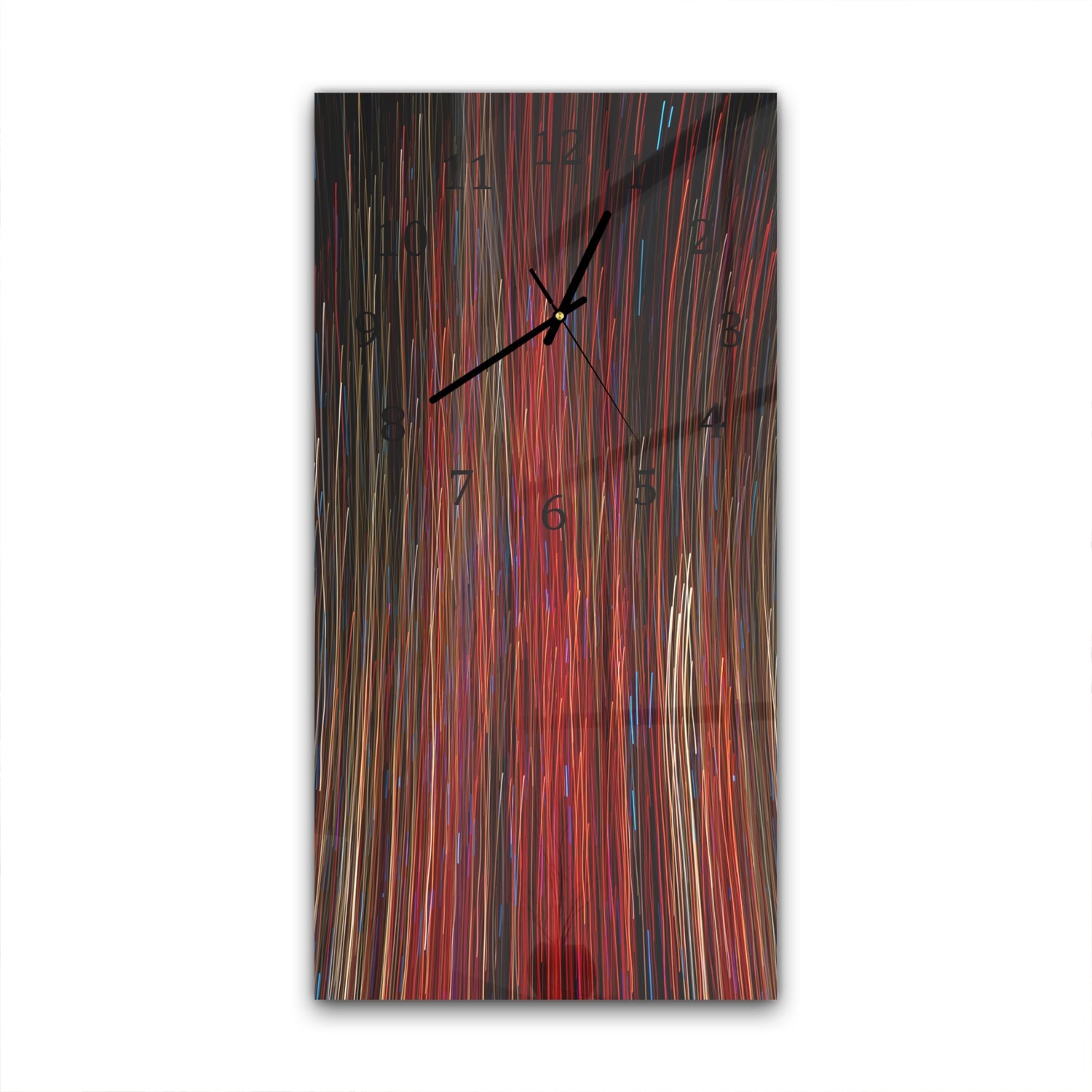 Wanduhr 30x60 - Bewegende Lichter