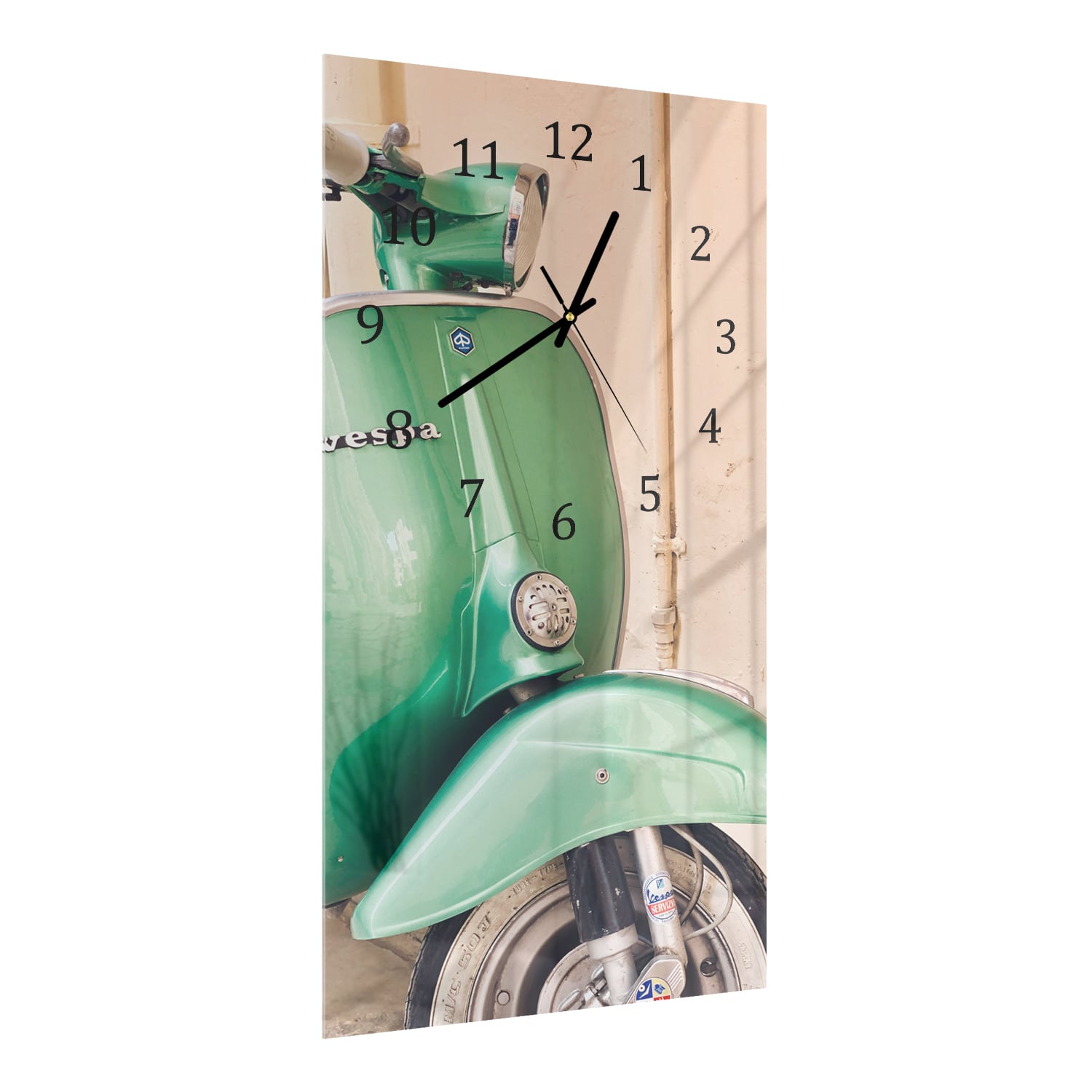 Wanduhr 30x60 - Front der Vespa