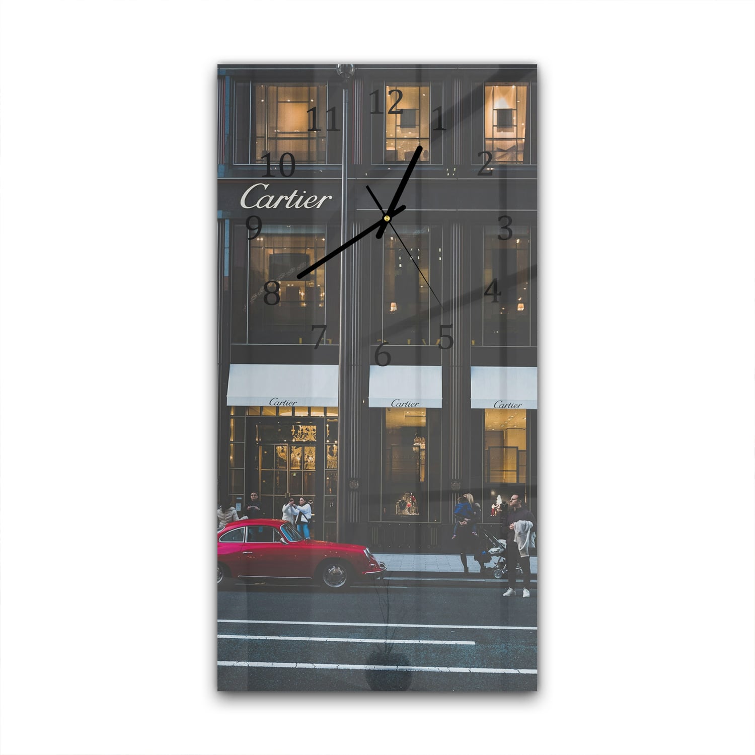 Wanduhr 30x60 - Cartier-Ladenfront