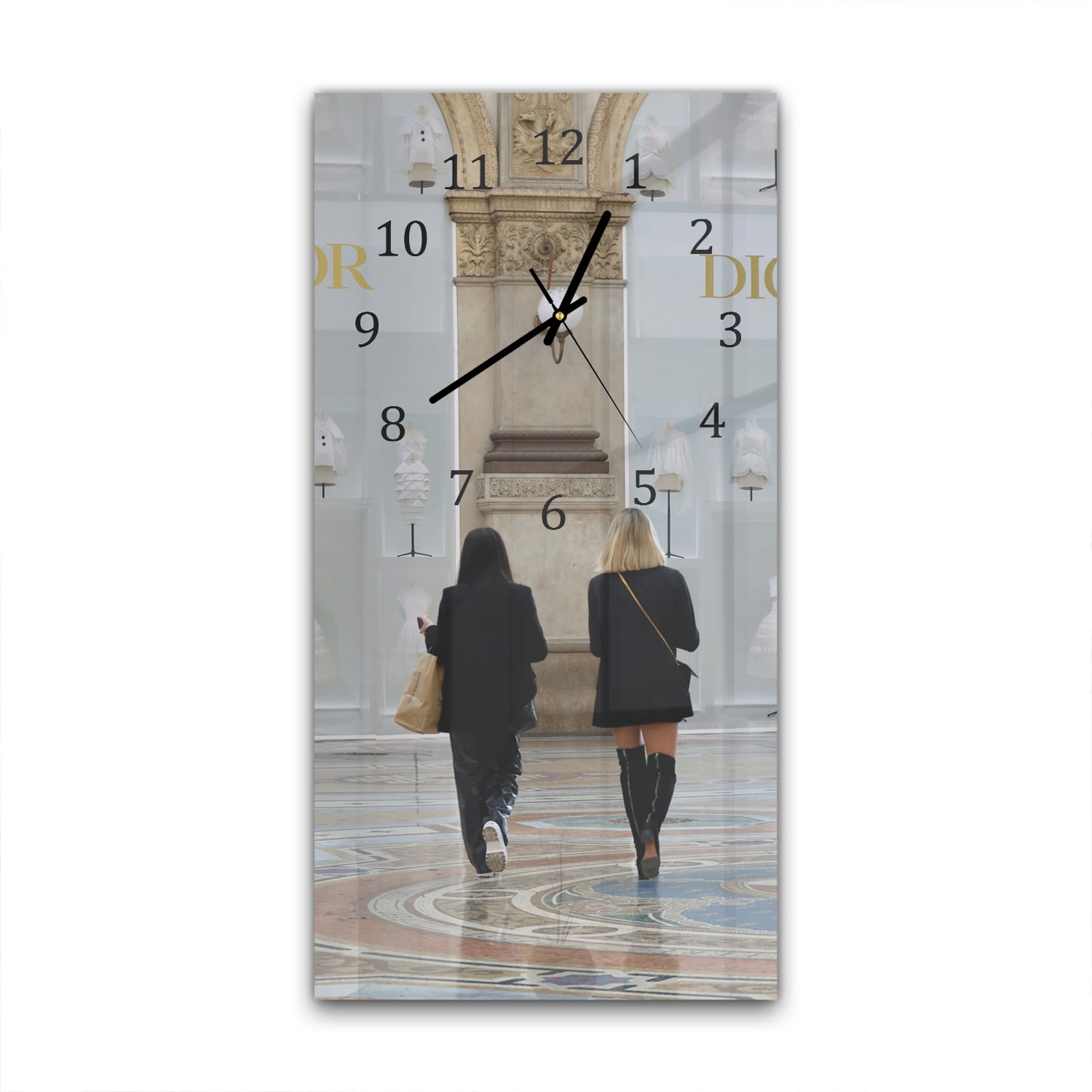 Wanduhr 30x60 - Einkaufszentrum