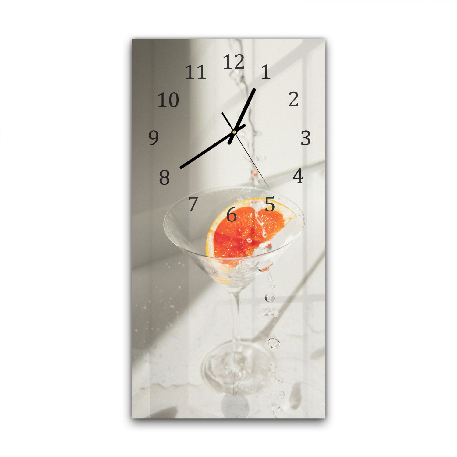 Wanduhr 30x60 - Ästhetischer Cocktail