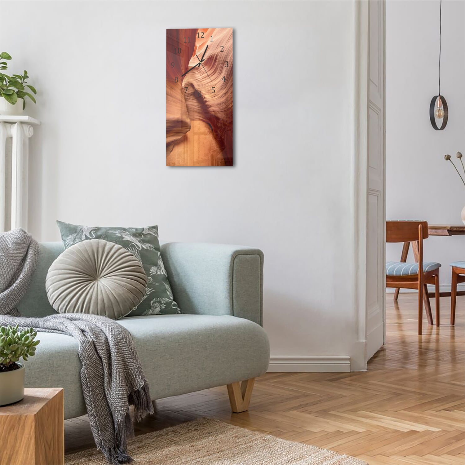 Wanduhr 30x60 - Tief in der Antelope Canyon