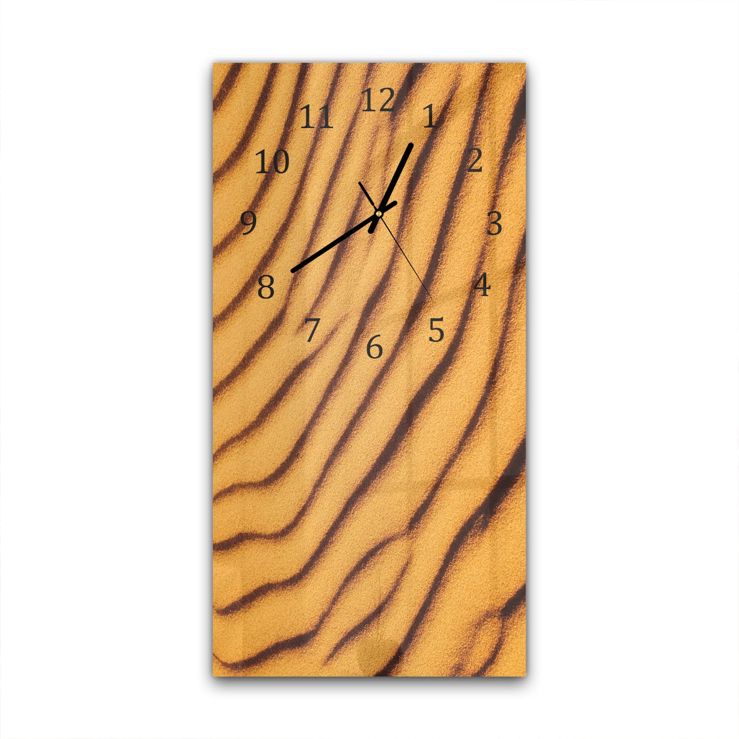 Wanduhr 30x60 - Geschichteter Sand