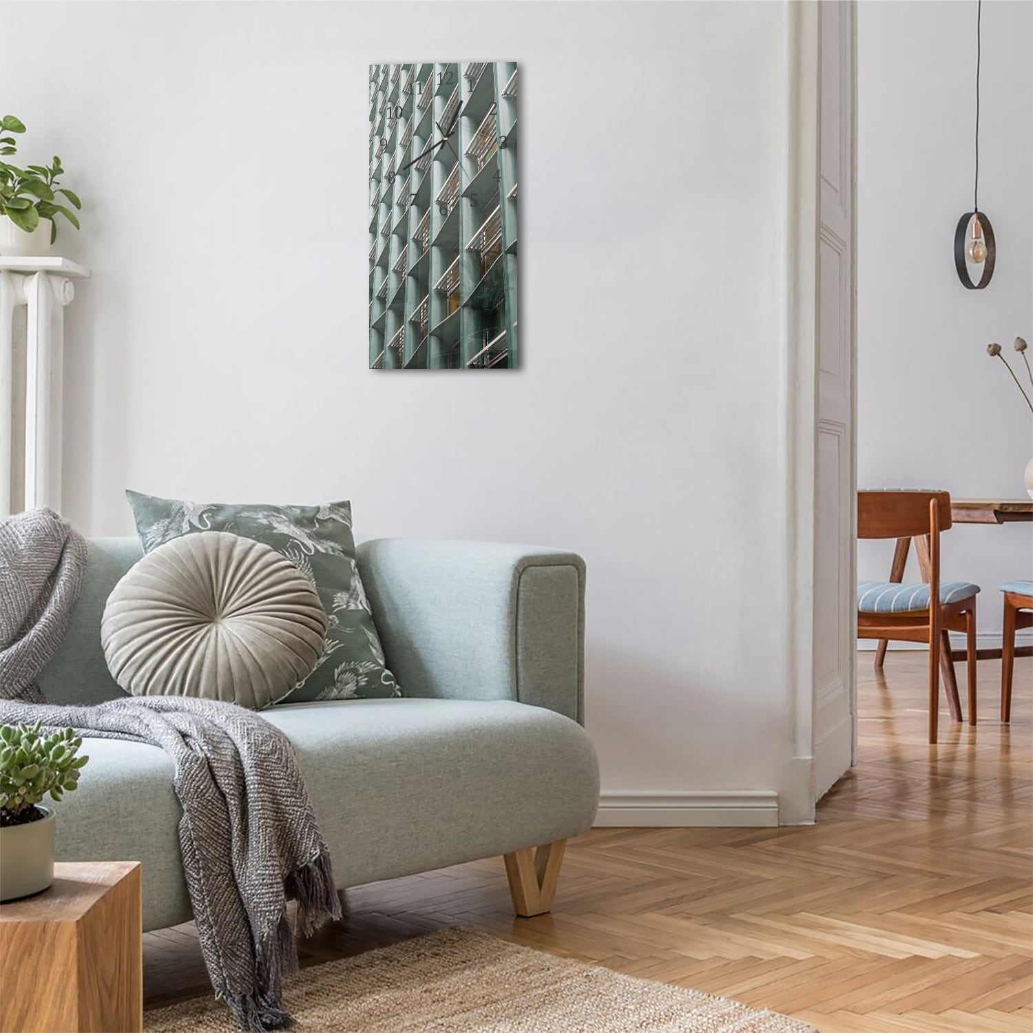 Wanduhr 30x60 - Städtische Architektur