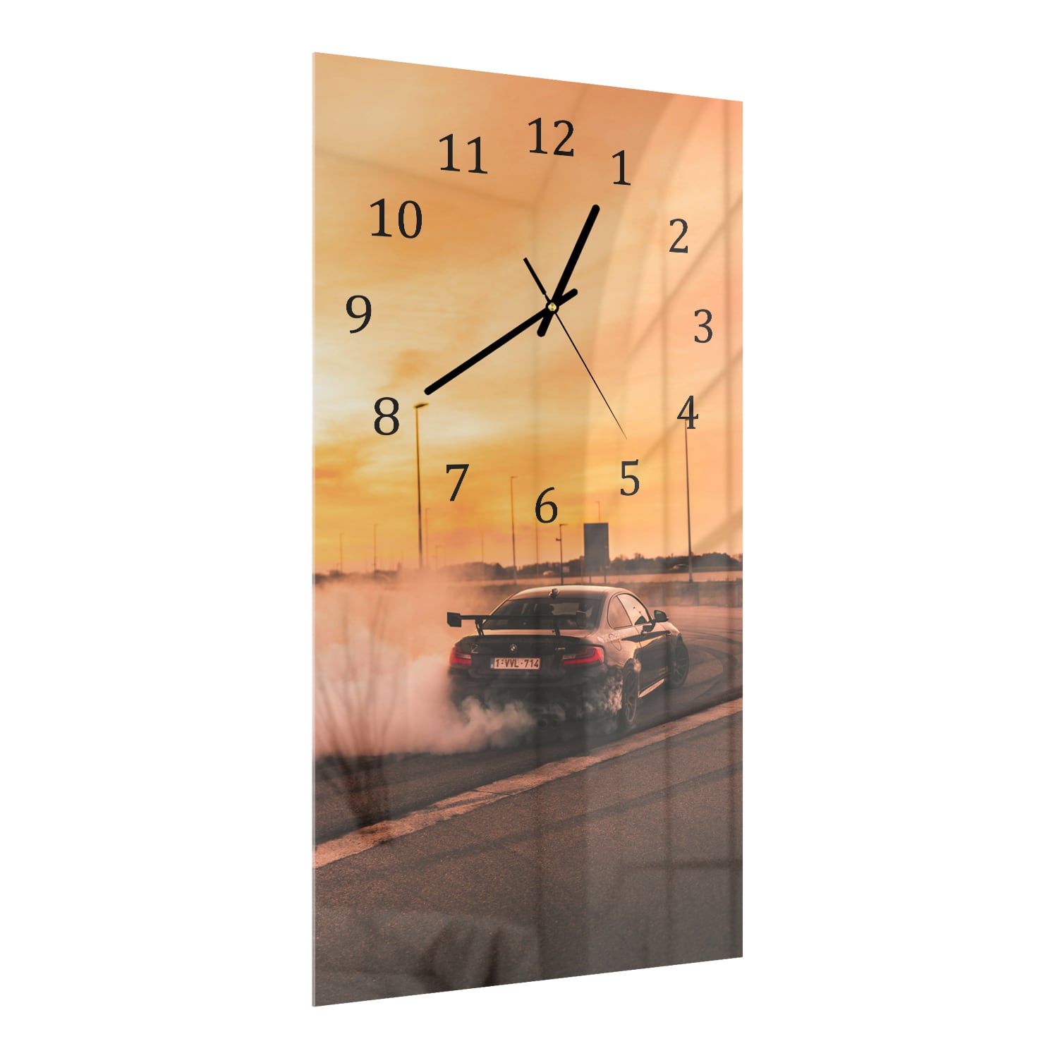 Wanduhr 30x60 - BMW driftet