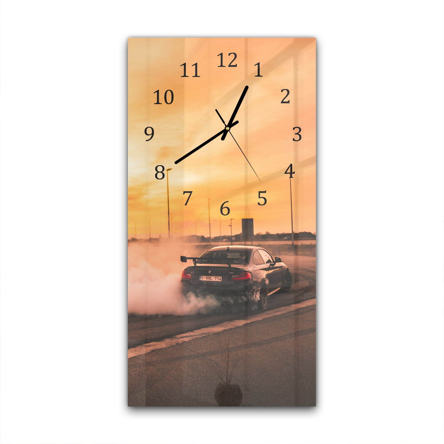 Wanduhr 30x60 - BMW driftet