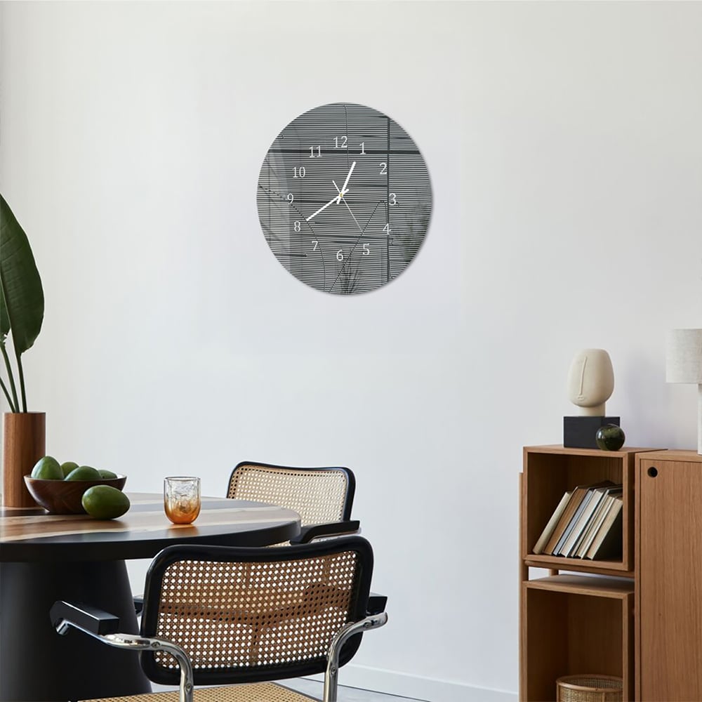 Wanduhr Rund - Linien der Struktur