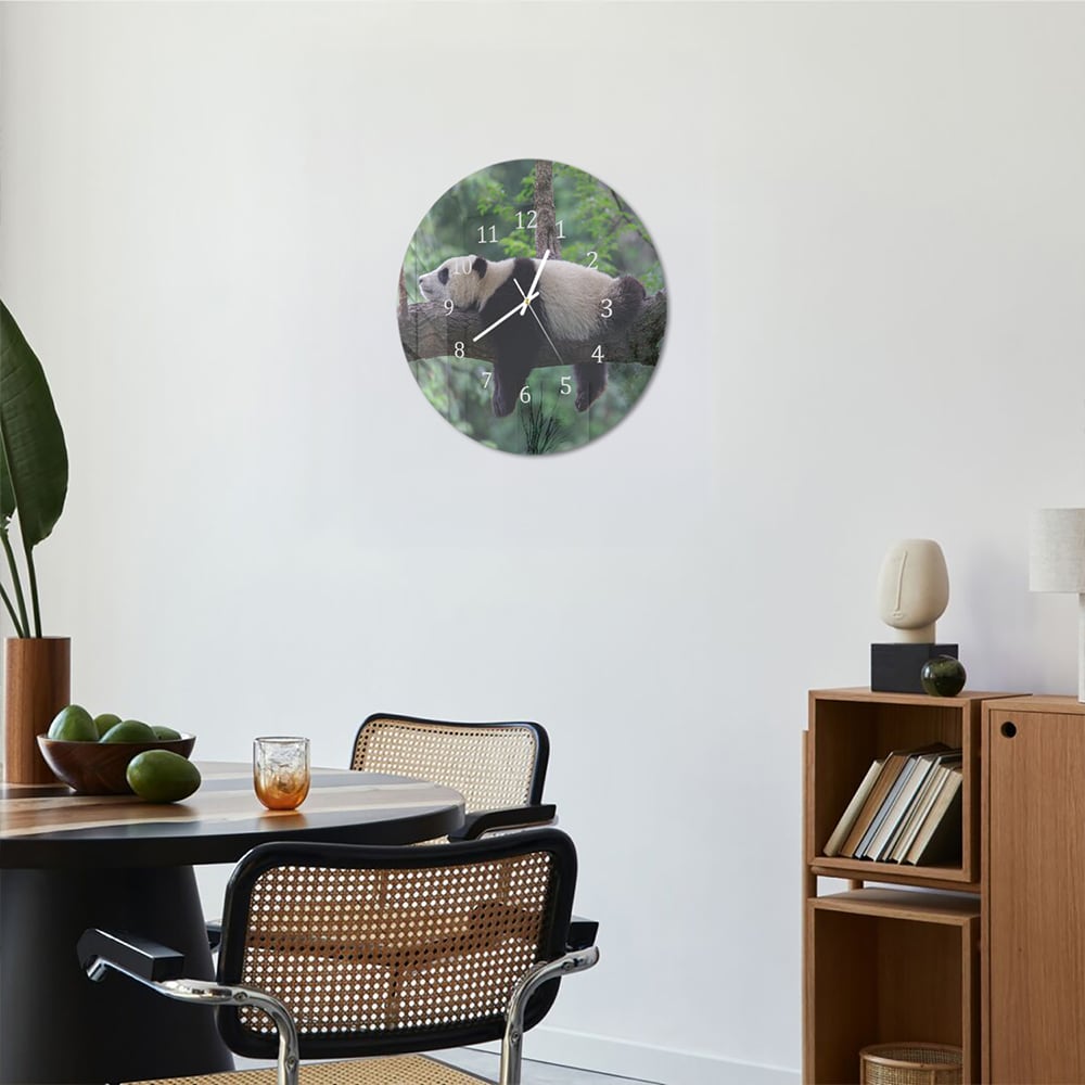Wanduhr Rund - Panda