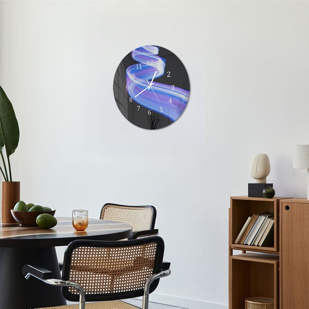 Wanduhr Rund - Licht in Bewegung