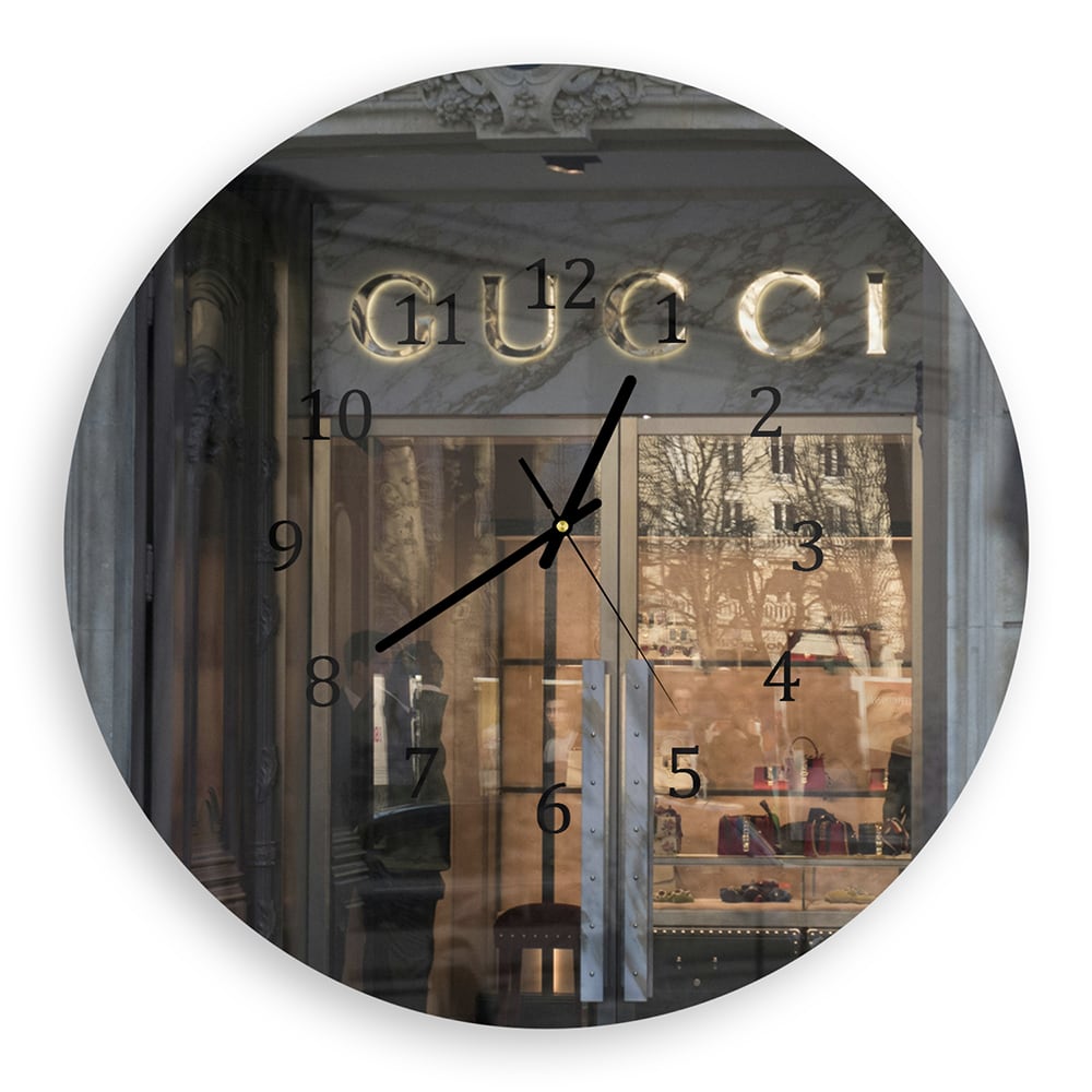 Wanduhr Rund - Gucci-Geschäft