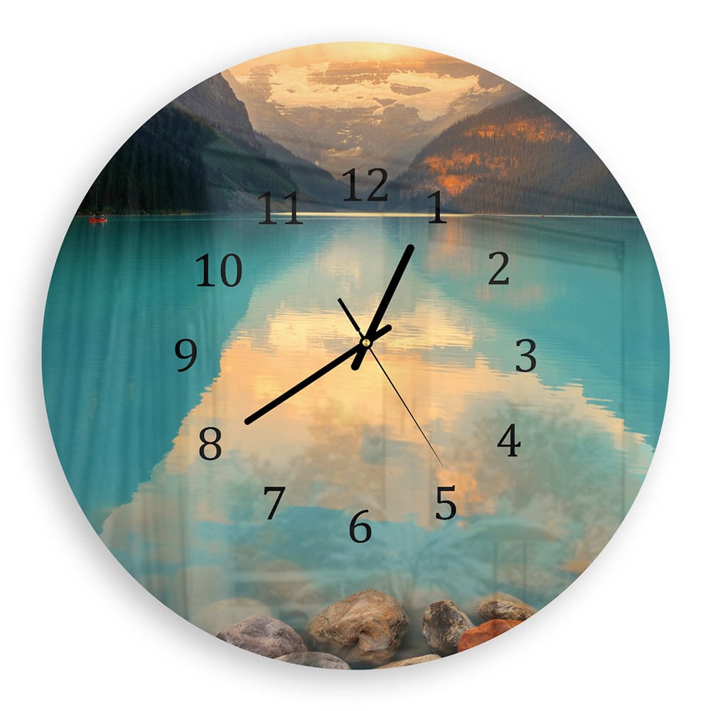 Wanduhr Rund - Nationalpark Banff