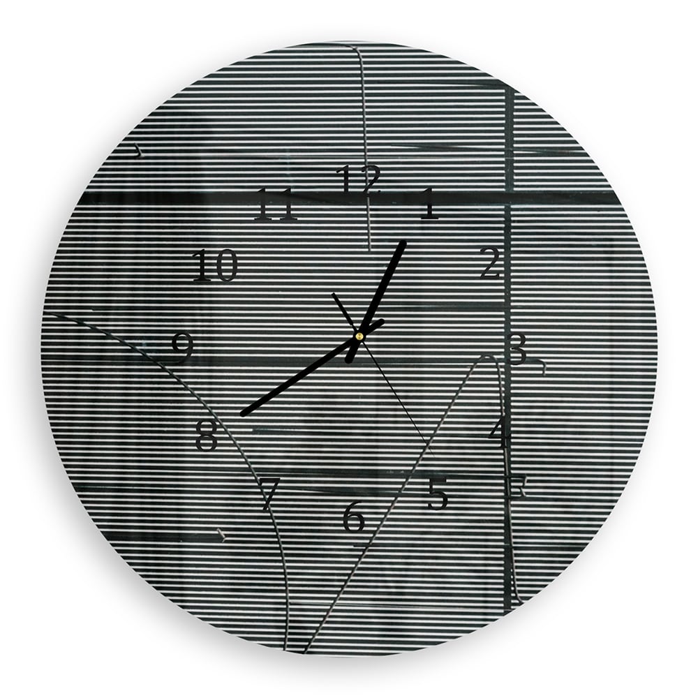 Wanduhr Rund - Linien der Struktur