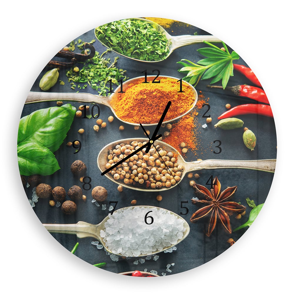 Wanduhr Rund - Geschmackvolle Löffel